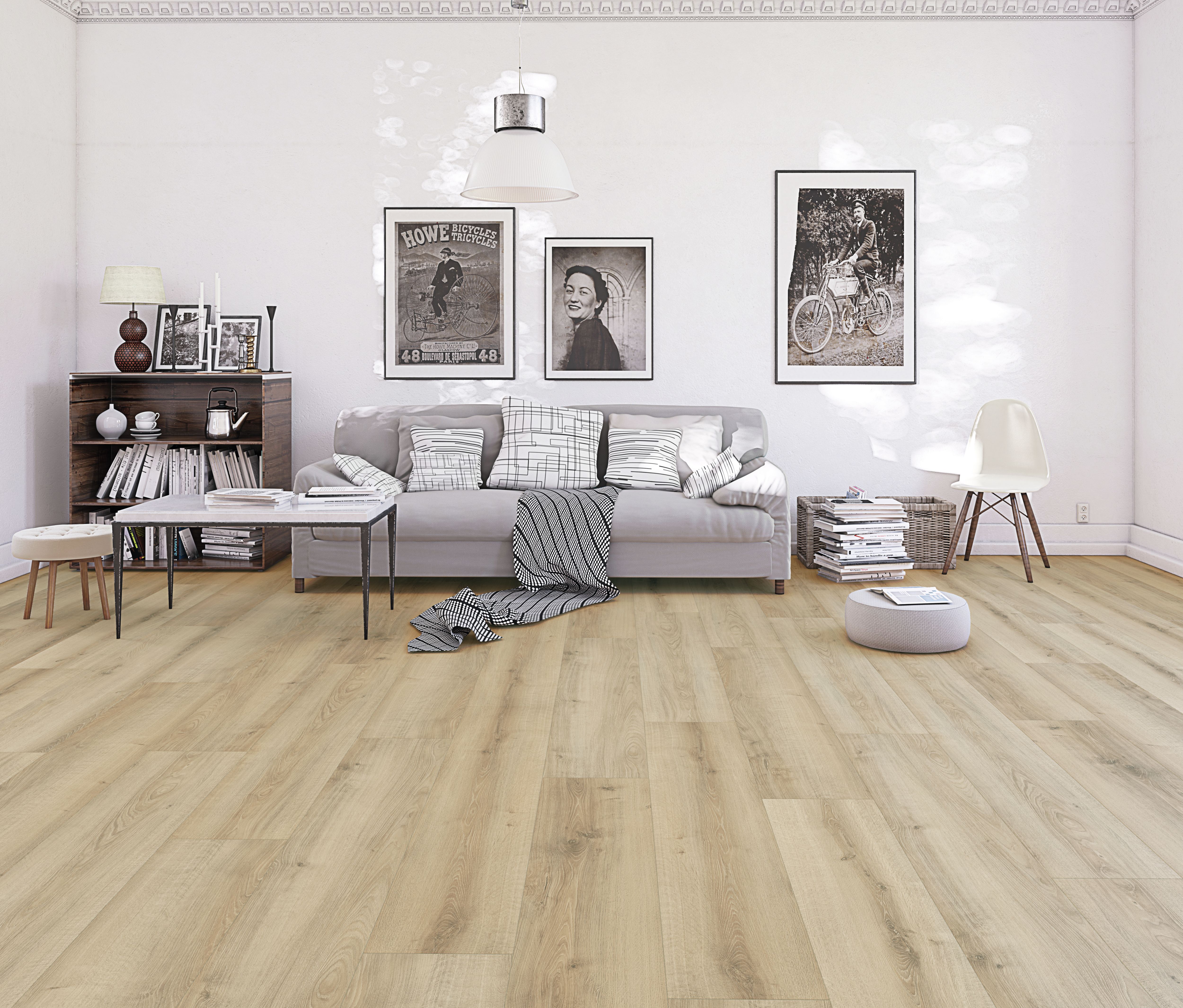 GoodHome Ledbury Oak effect Laminate Flooring, 1.799m²