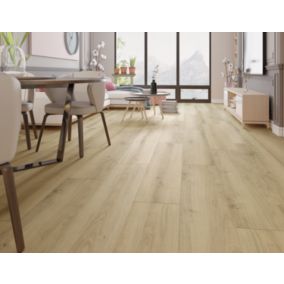 GoodHome Ledbury Oak effect Laminate Flooring, 1.799m²