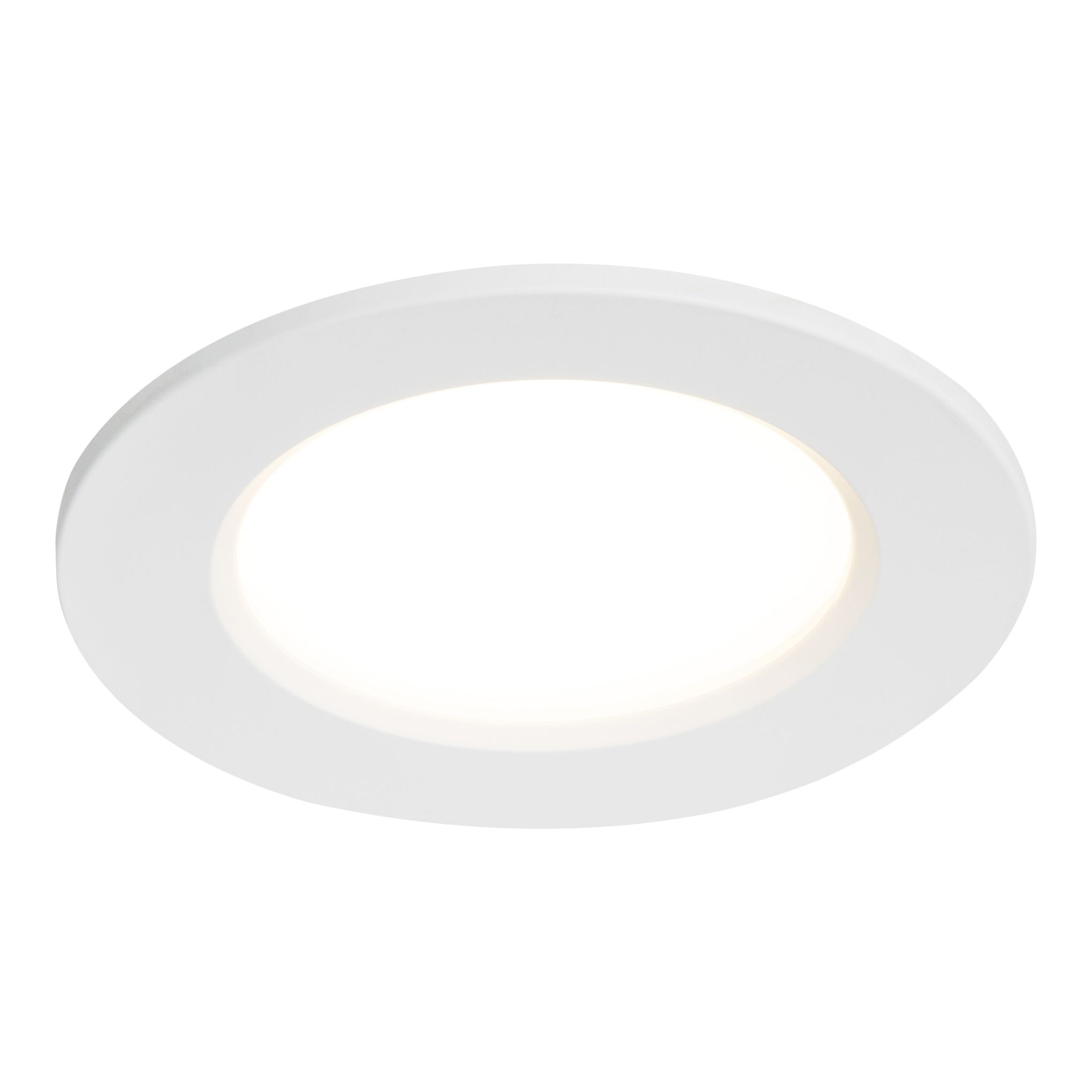 GoodHome Ledyard White Mains-powered LED Neutral white Cabinet downlight IP20 (L)64mm (W)64mm, Pack of 3