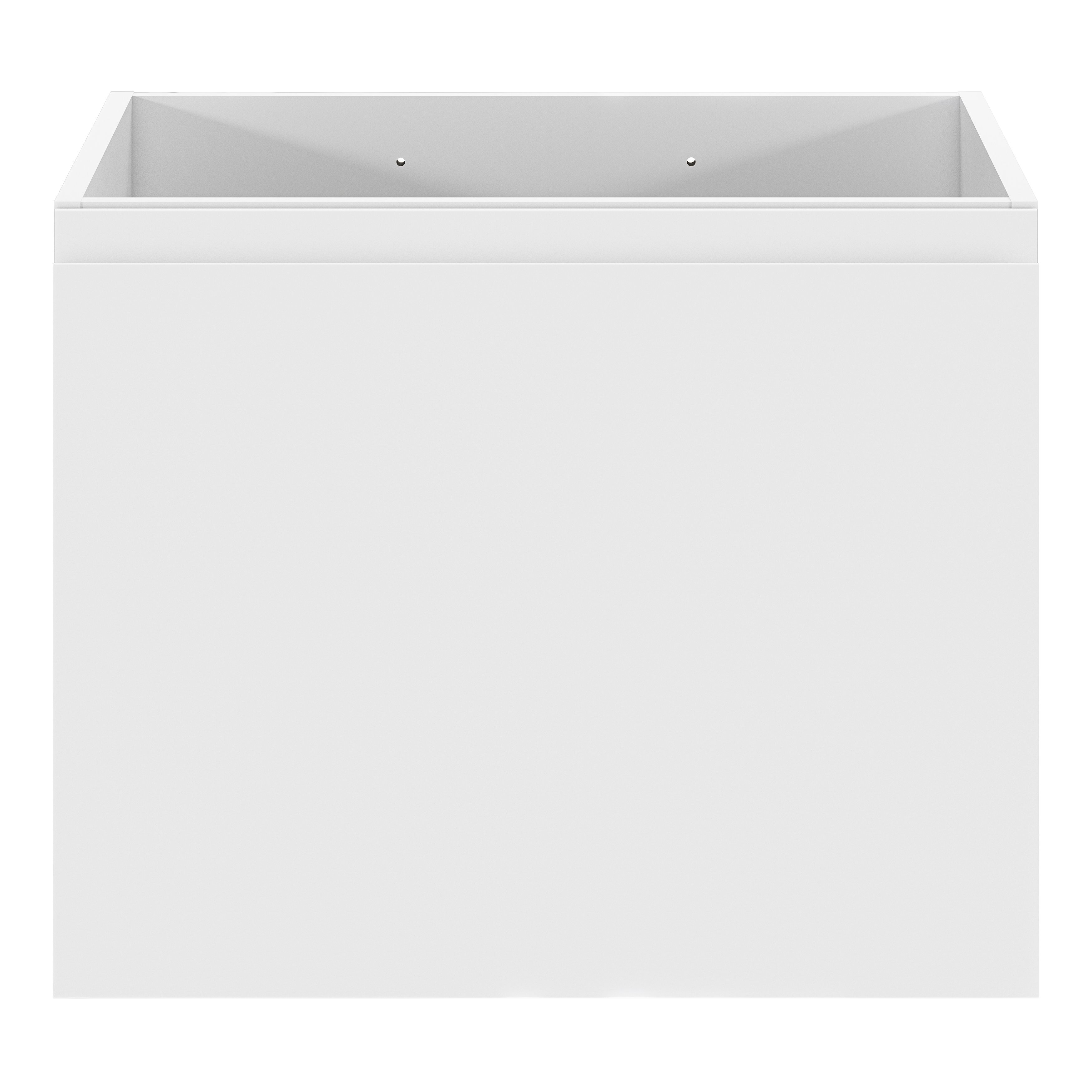 GoodHome Levanna Compact Matt White Single Wall-mounted Bathroom Cabinet (H)48cm (W)60cm