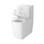 GoodHome Levanna White Close-coupled Square Toilet & cistern with Soft close seat