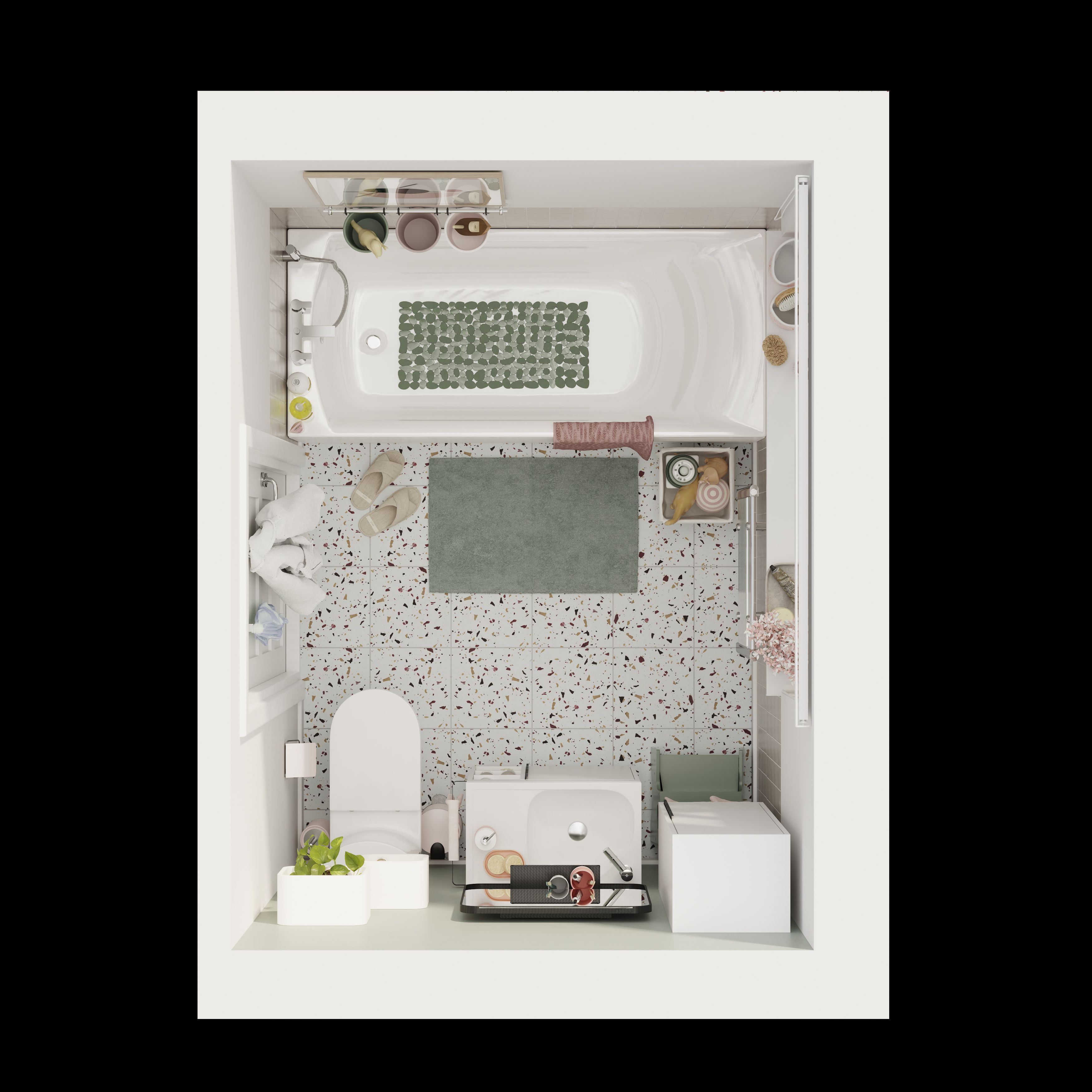 GoodHome Levanna White Close-coupled Square Toilet & cistern with Soft close seat