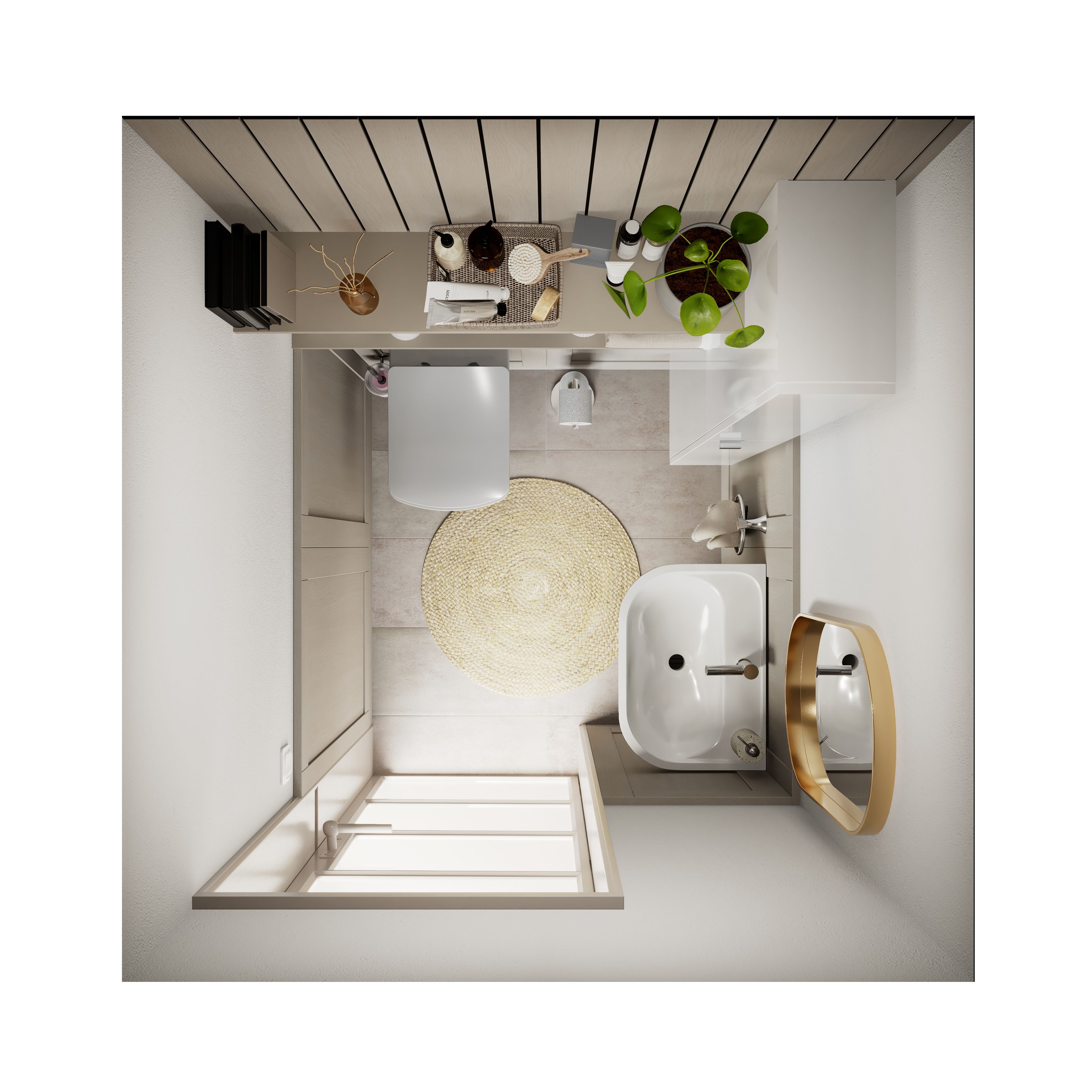 GoodHome Levanna White Rimless Wall hung Square Toilet pan with Soft close seat