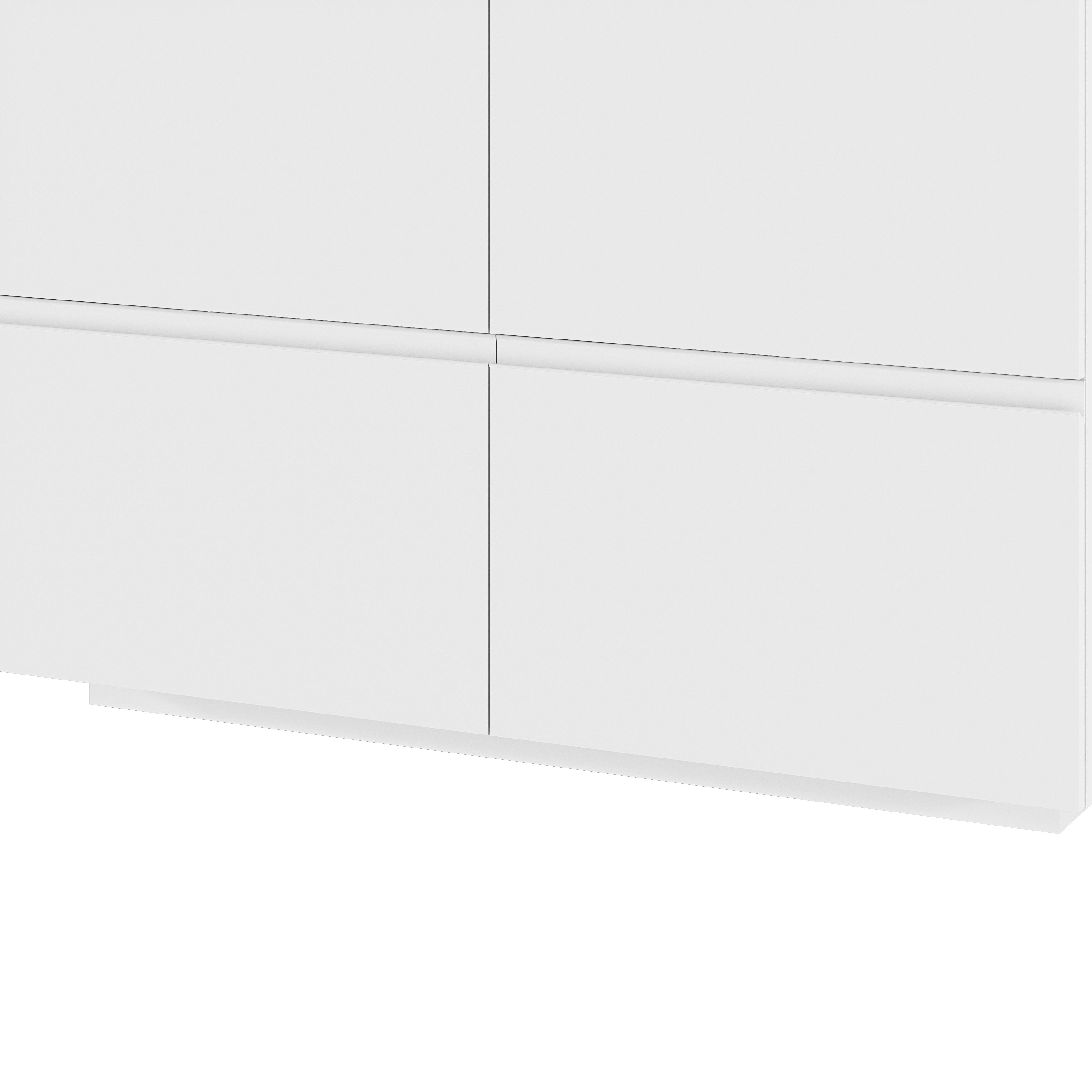 GoodHome Levanna Wide Matt Grey Double Freestanding Bathroom Cabinet (H)85cm (W)120cm