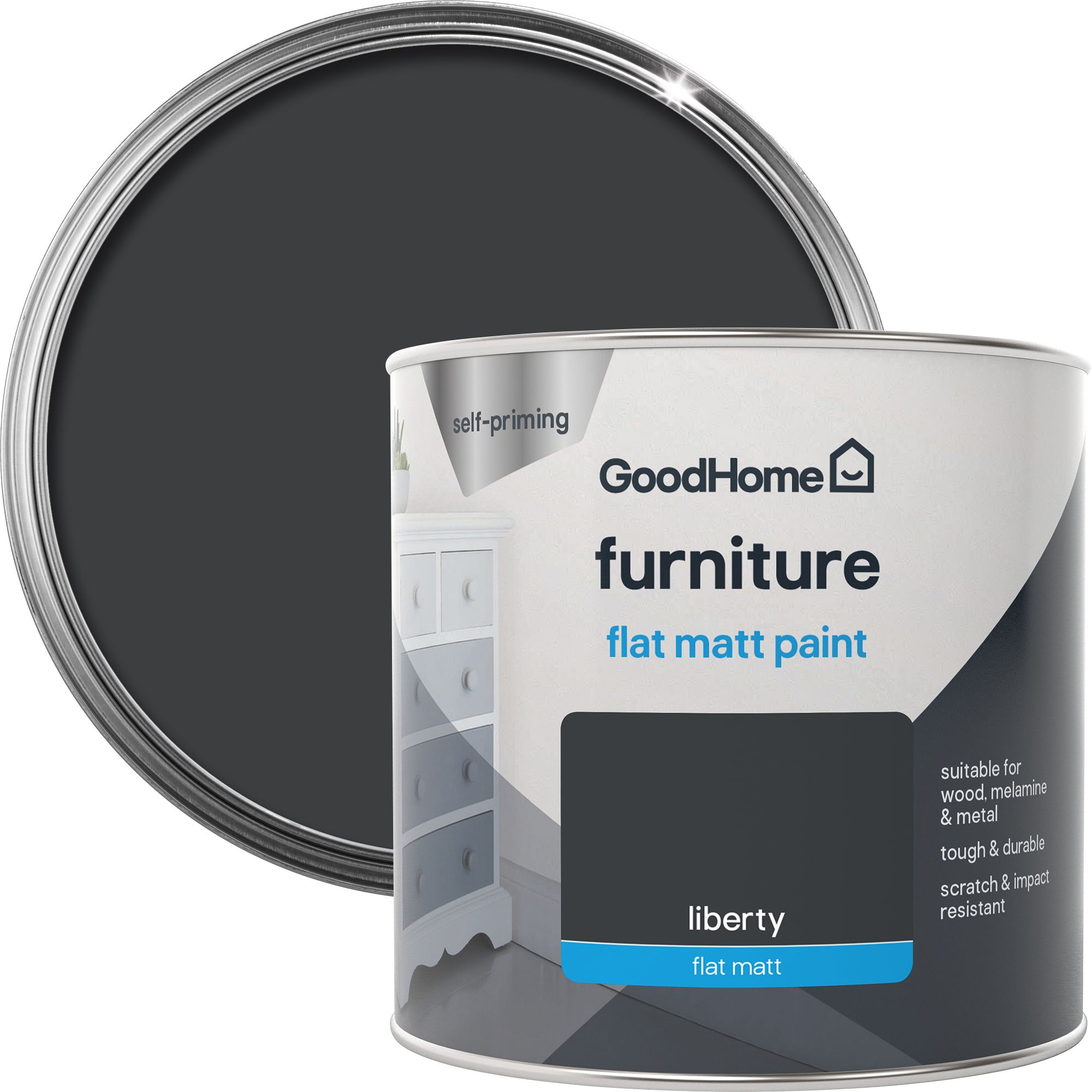 Rust-Oleum Black Furniture Paint in Gloss Finish - Black Sand 750ml :  : DIY & Tools