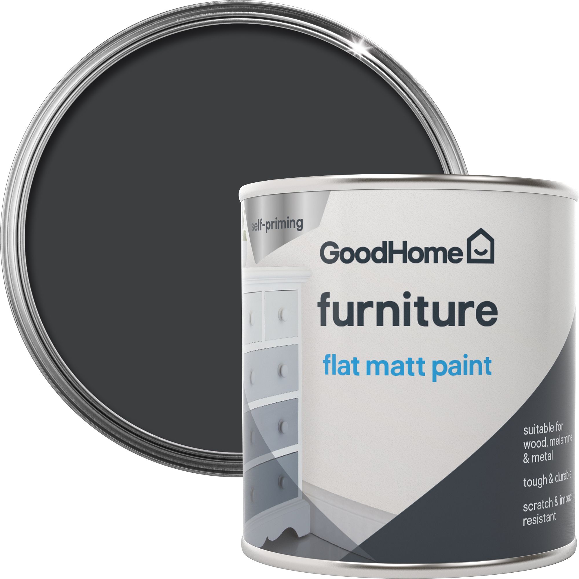 GoodHome Liberty Matt Furniture paint, 125ml