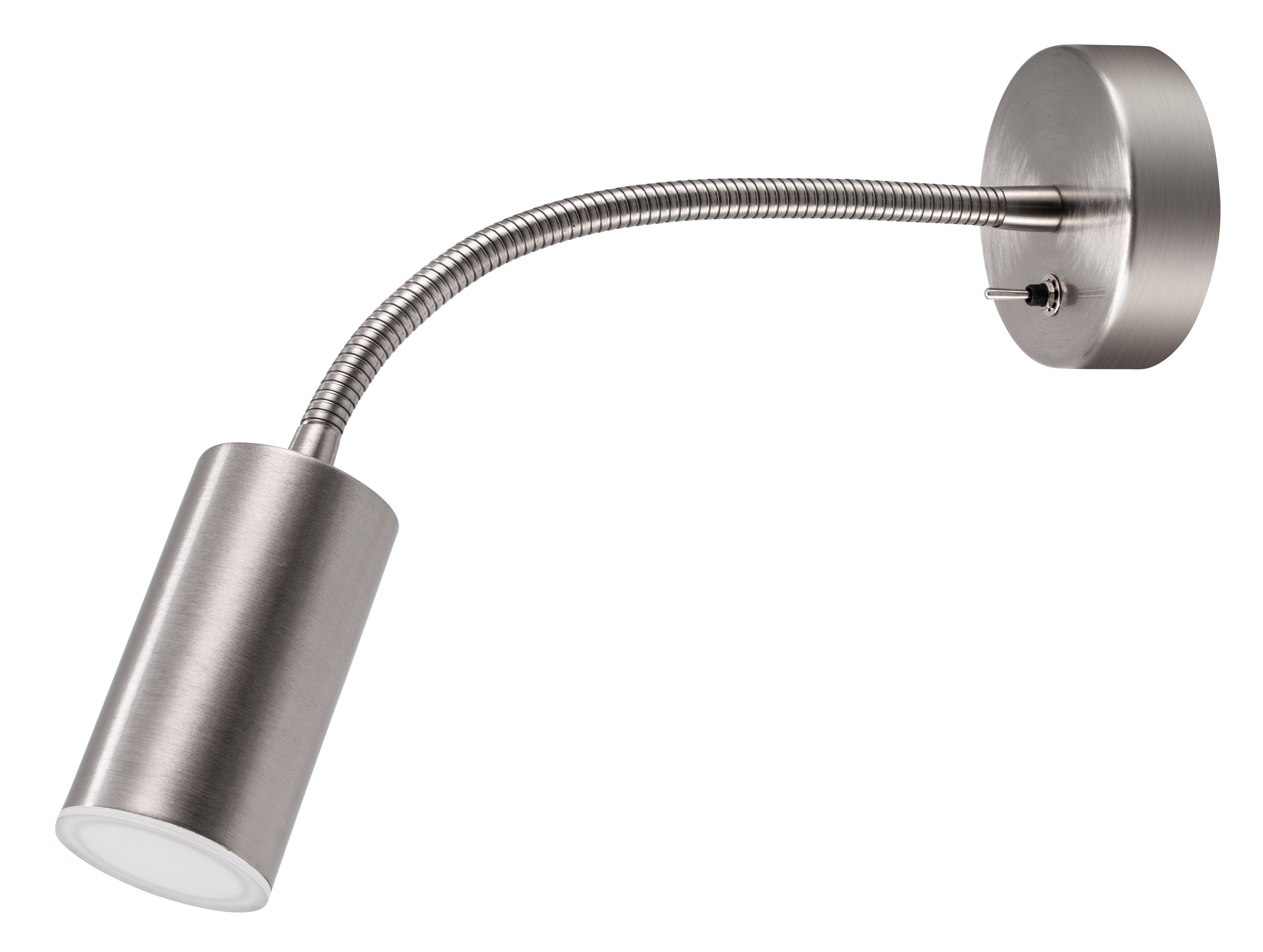 GoodHome Lignit Chrome effect Plug-in Wall light 41173