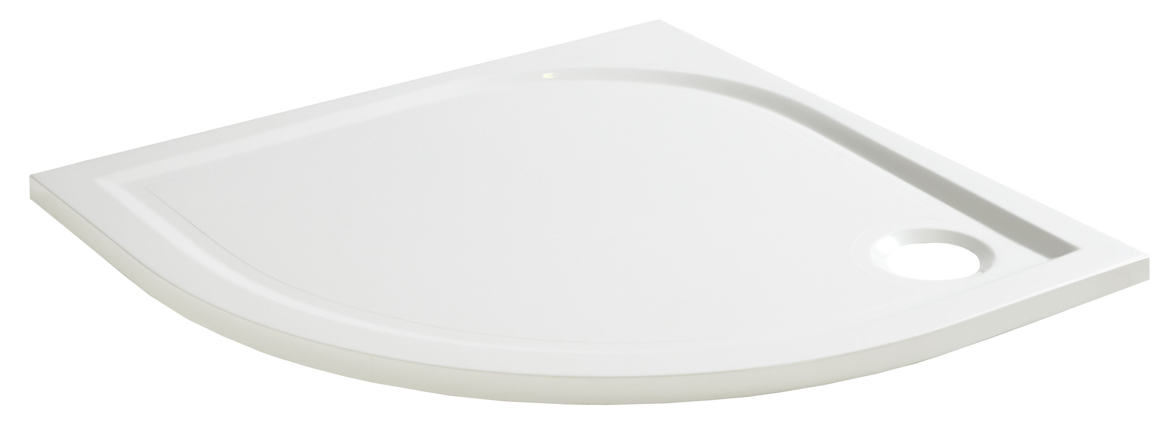 GoodHome Limski White Quadrant Shower tray (L)90cm (W)90cm (H)2.8cm