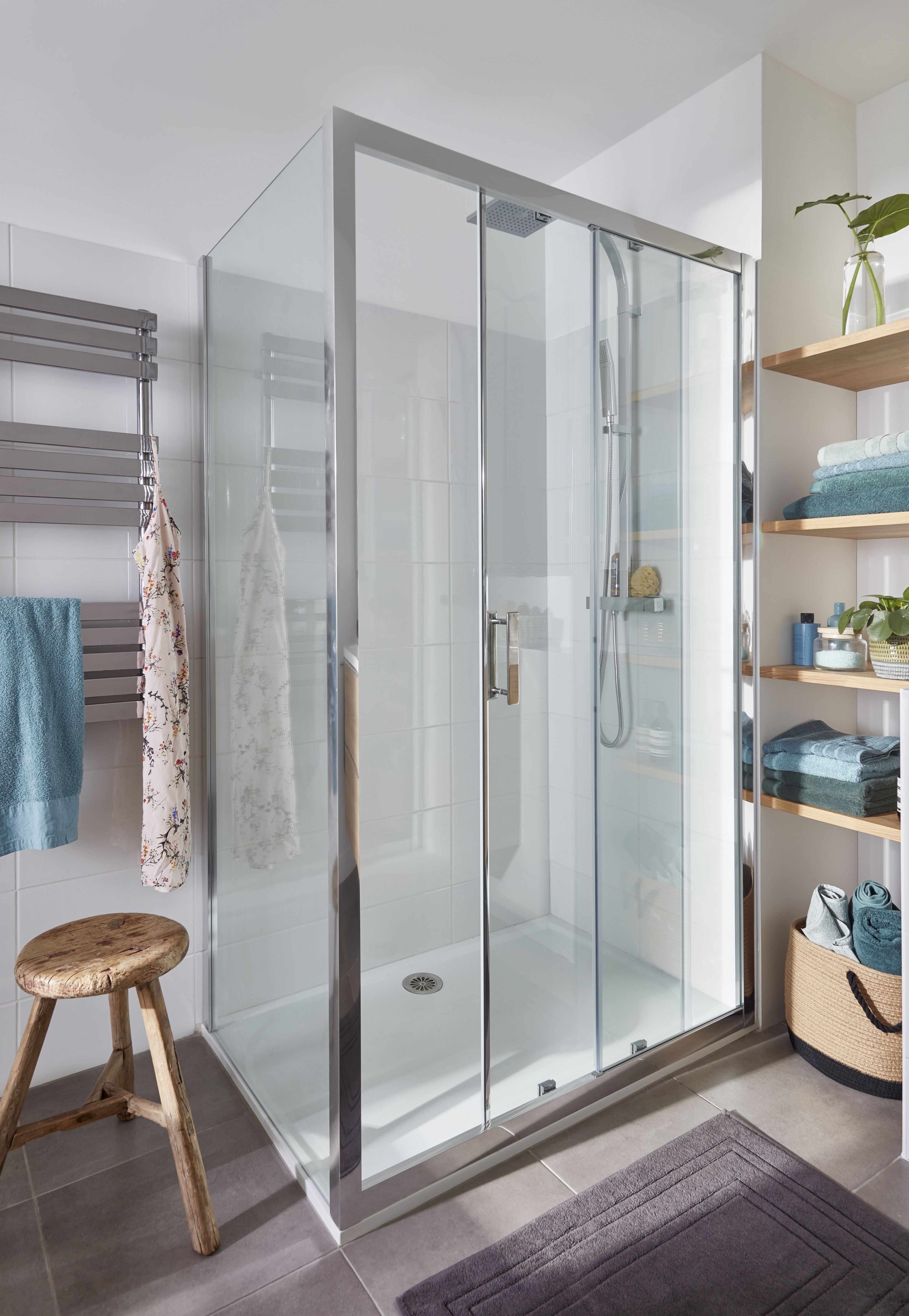 GoodHome Limski White Rectangular Shower tray (L)120cm (W)90cm (H)2.8cm