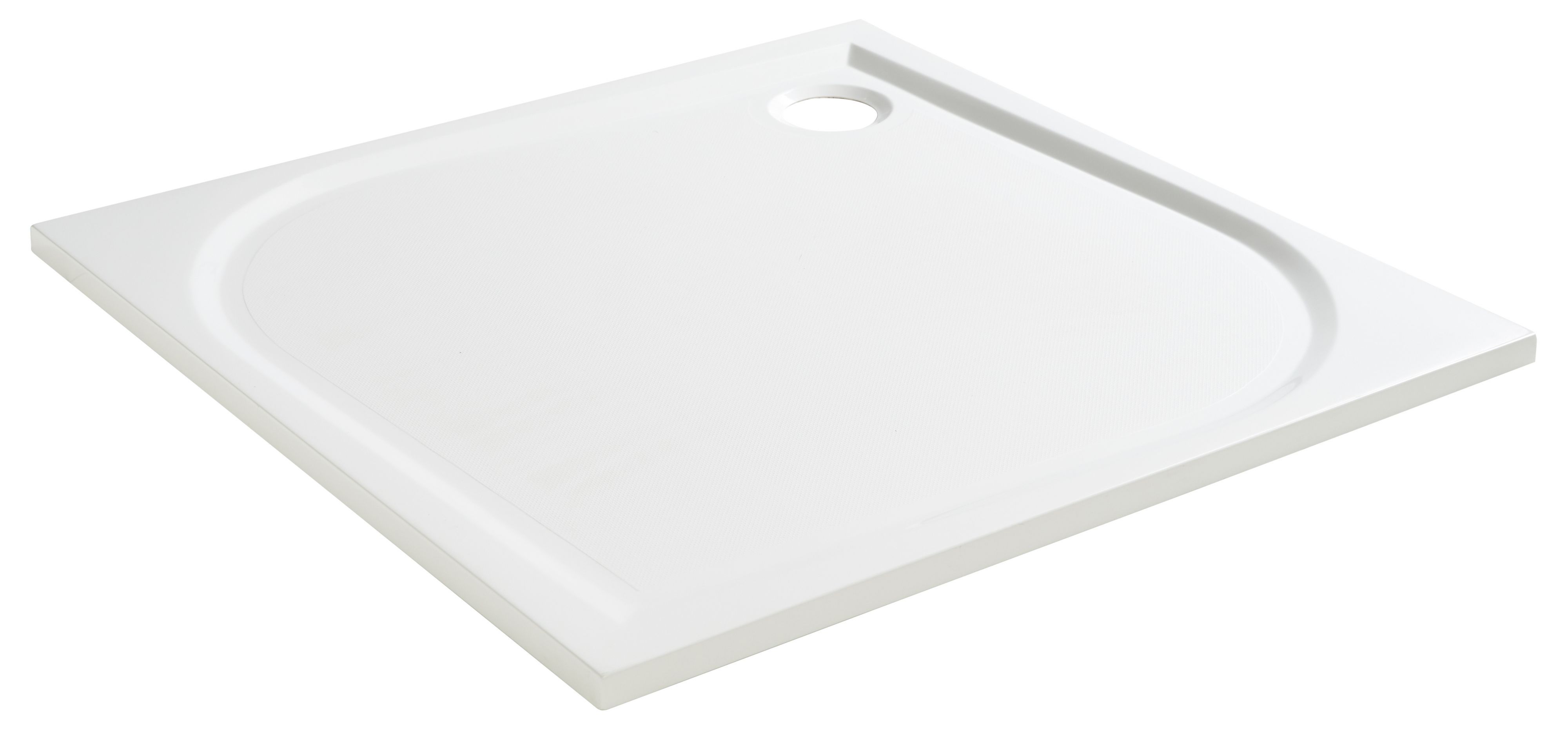 GoodHome Limski White Square Left-hand drainer Shower tray (L)900mm (W)900mm