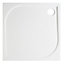 GoodHome Limski White Square Shower tray (L)76cm (W)76cm (H)2.8cm