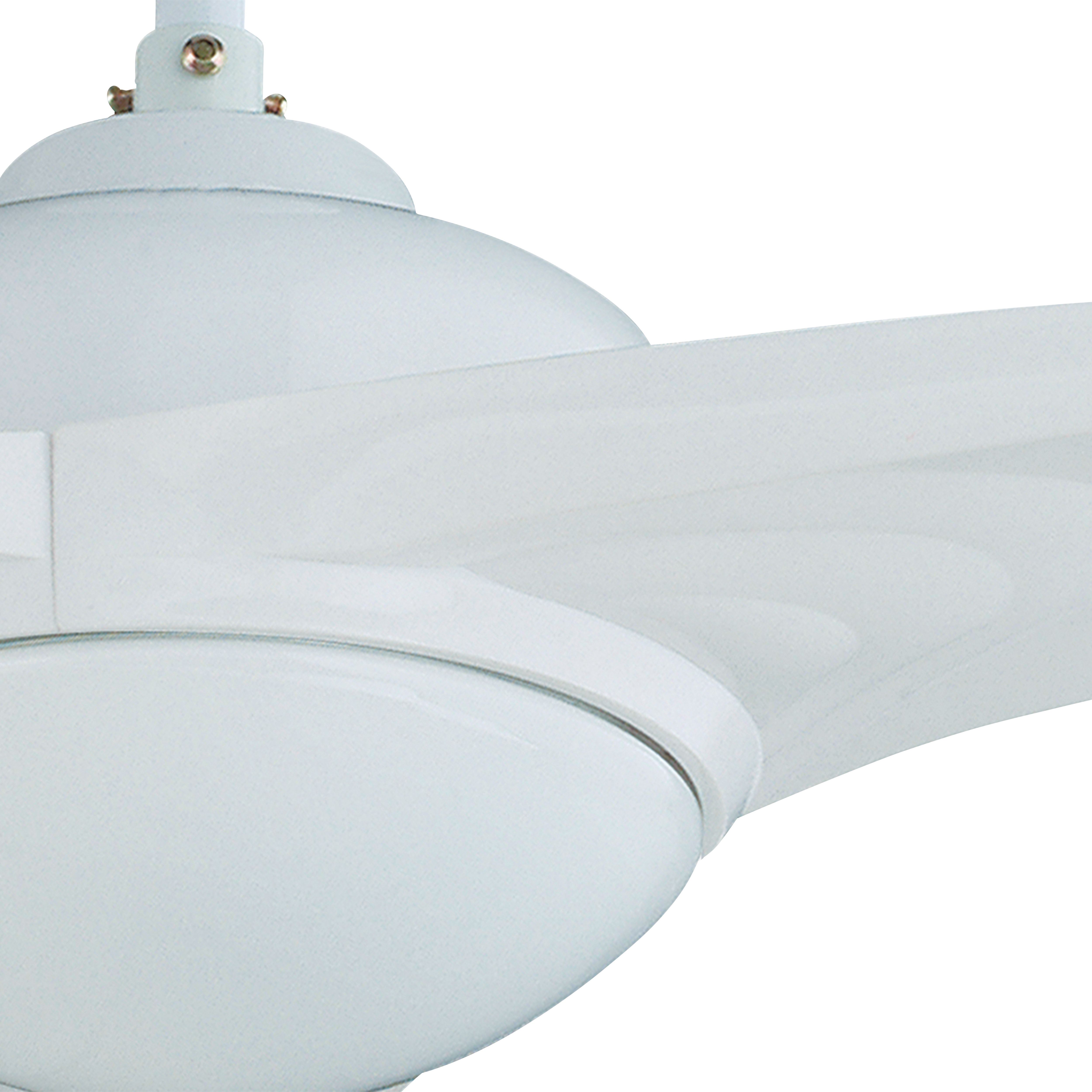 GoodHome Linto Modern White Ceiling fan light