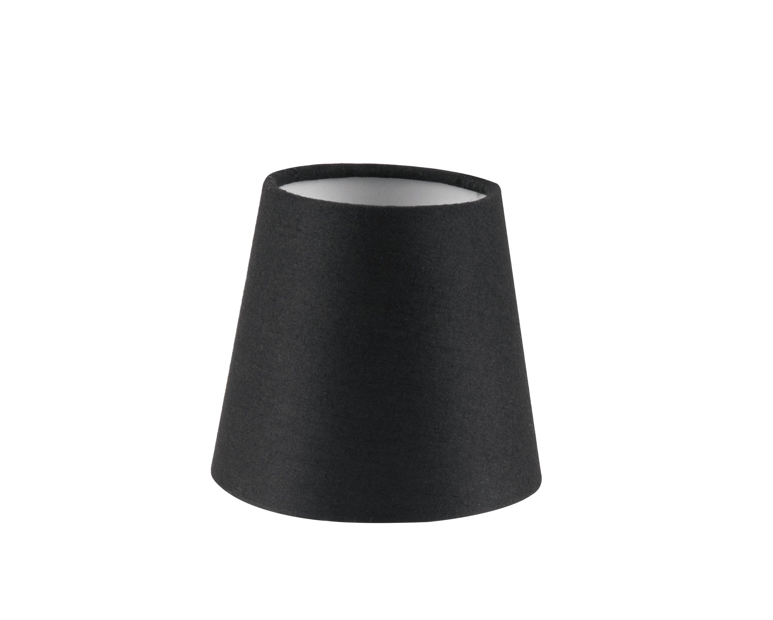 GoodHome Lokombi Charcoal Fabric dyed Light shade (D)10cm