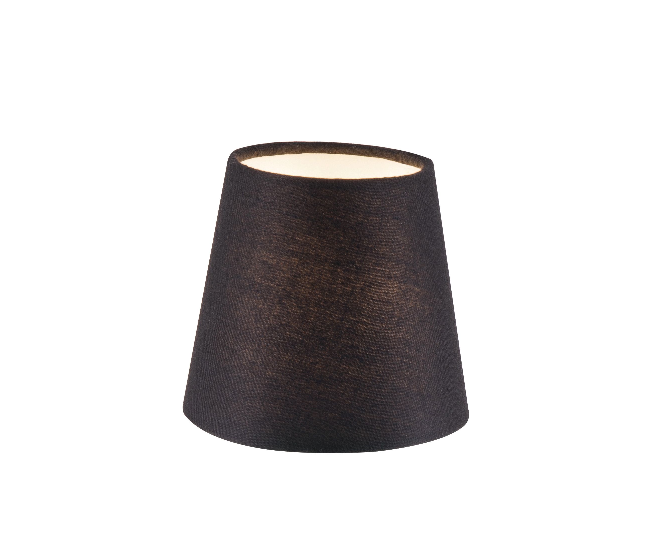 GoodHome Lokombi Charcoal Fabric dyed Light shade (D)10cm