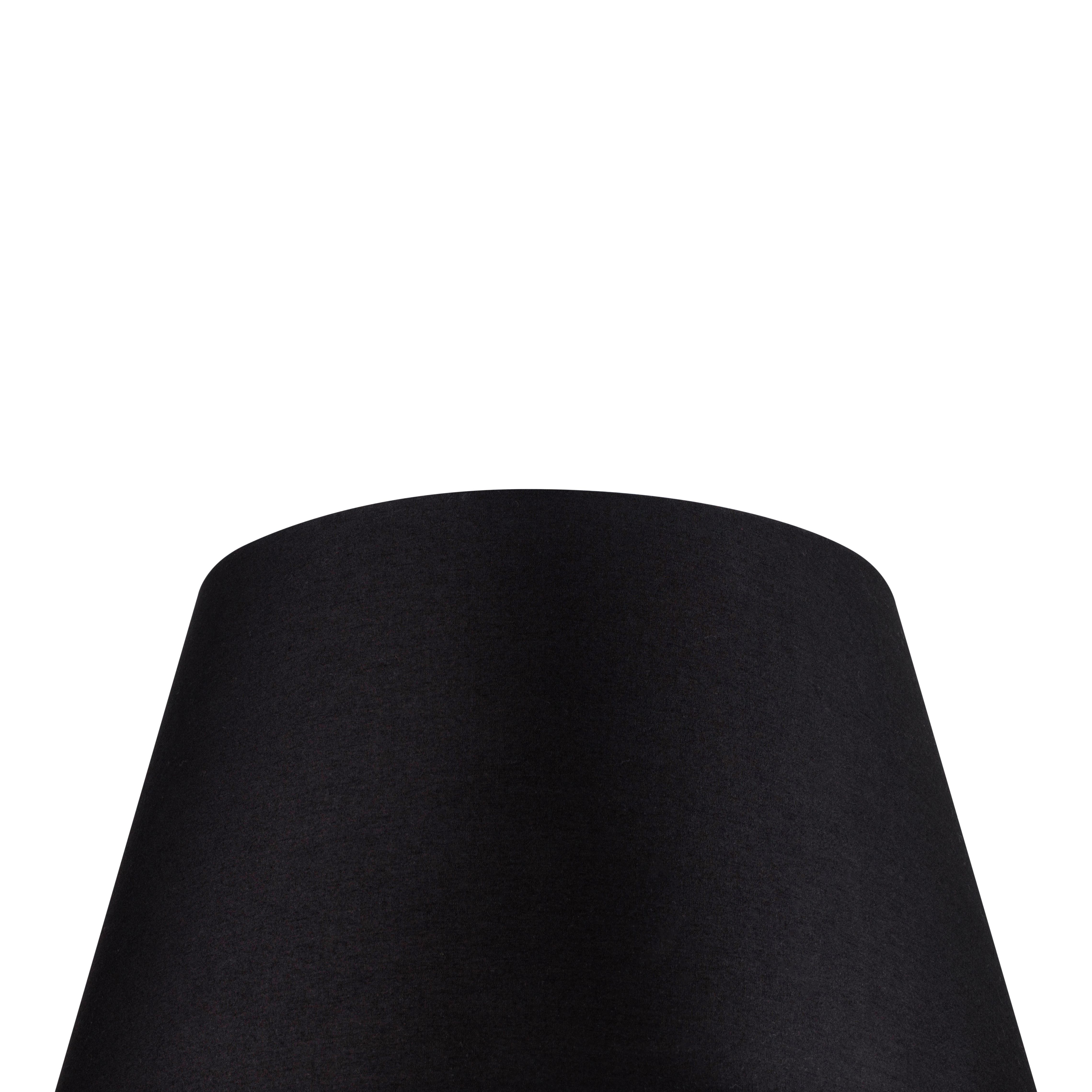 GoodHome Lokombi Charcoal Fabric dyed Light shade (D)40cm