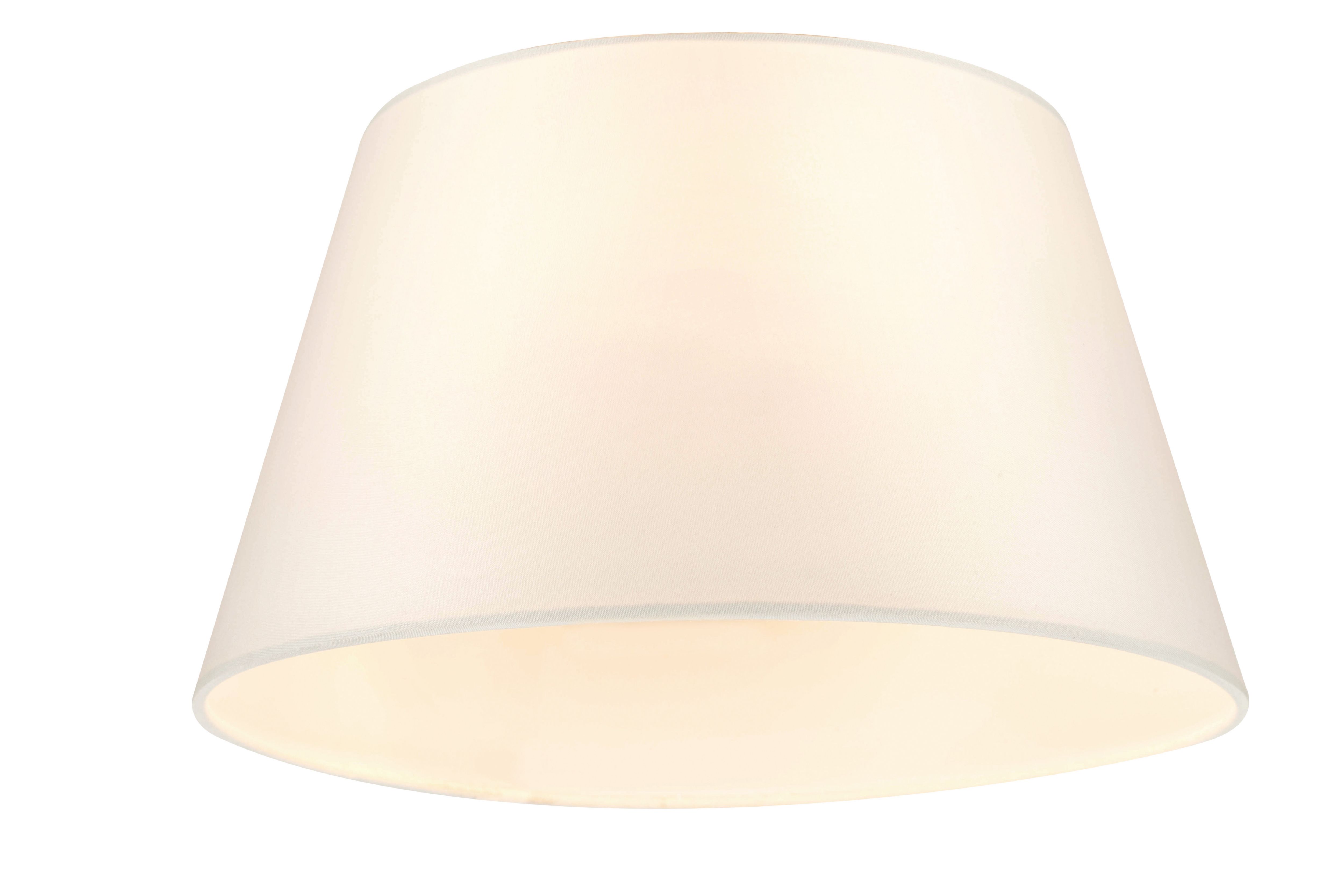 GoodHome Lokombi Cream Fabric dyed Light shade (D)30cm