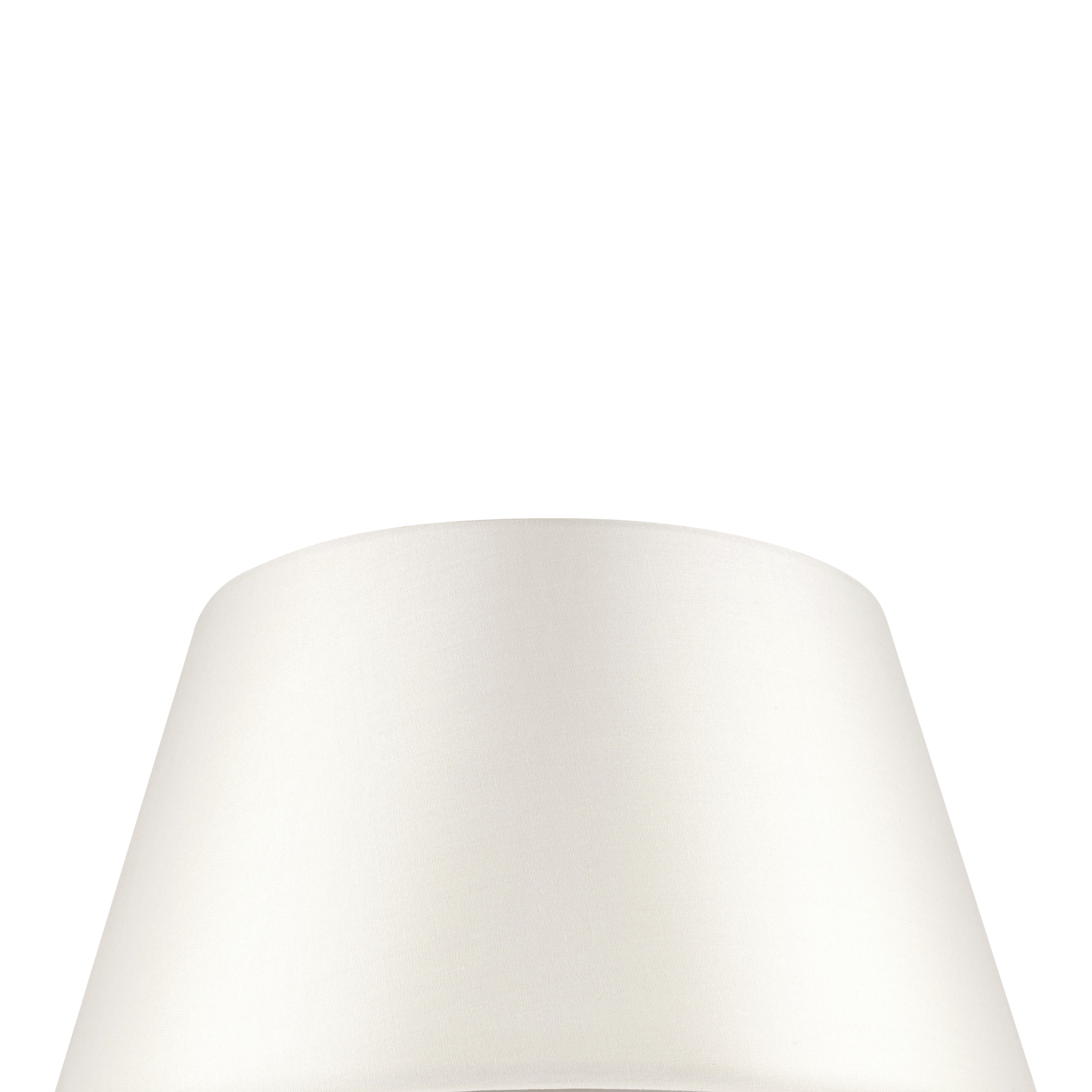 GoodHome Lokombi Cream Fabric dyed Light shade (D)30cm