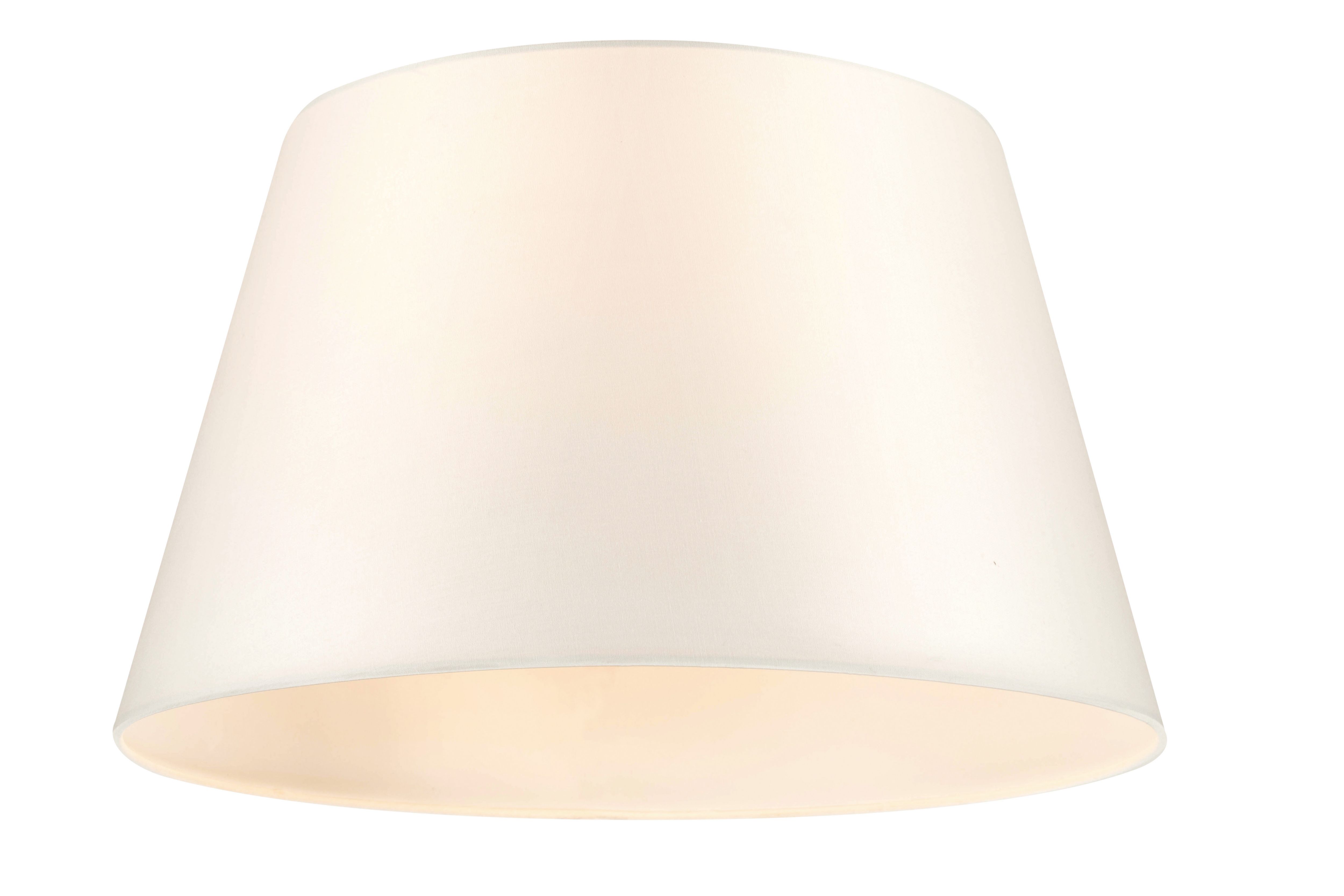 GoodHome Lokombi Cream Fabric dyed Light shade (D)40cm