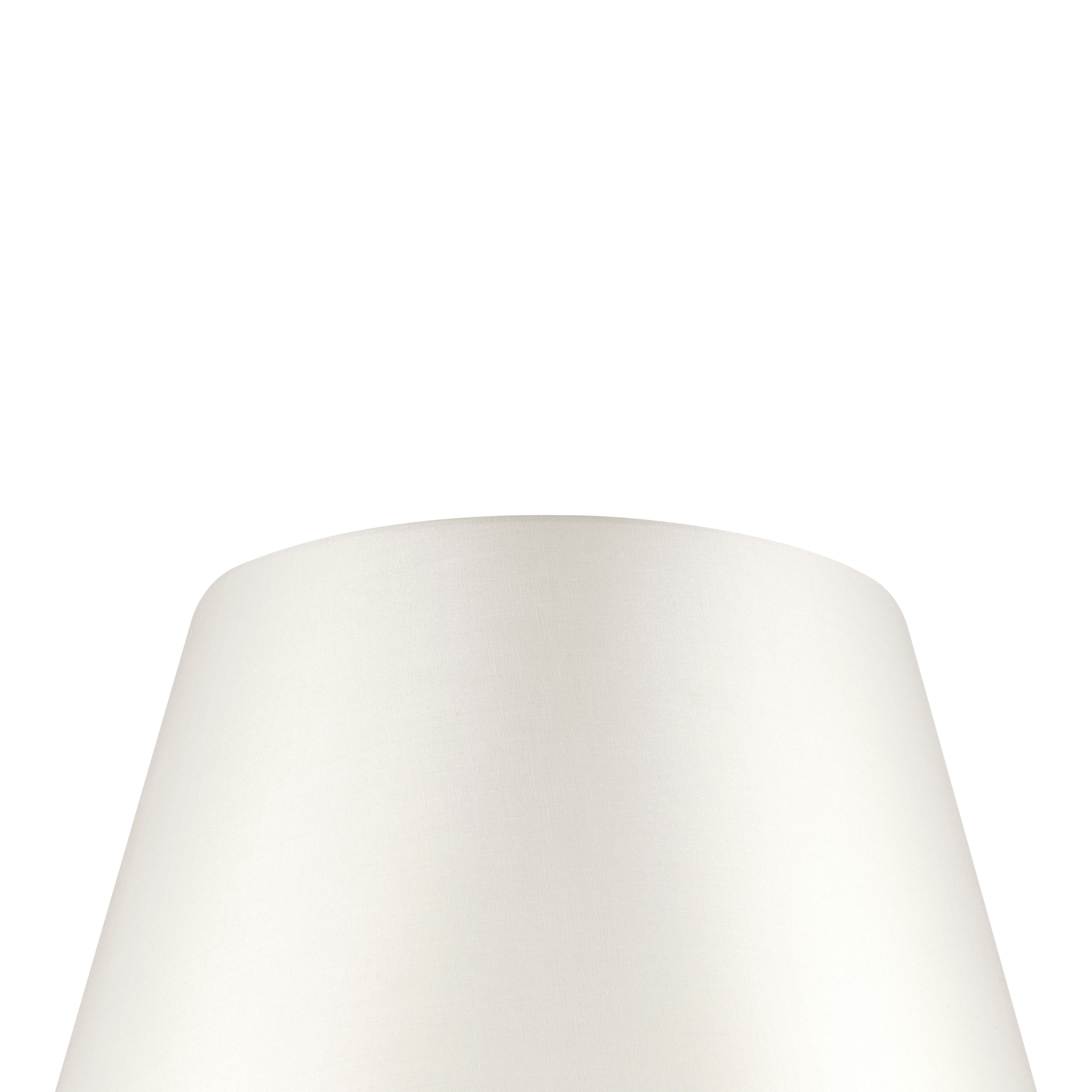 GoodHome Lokombi Cream Fabric dyed Light shade (D)40cm