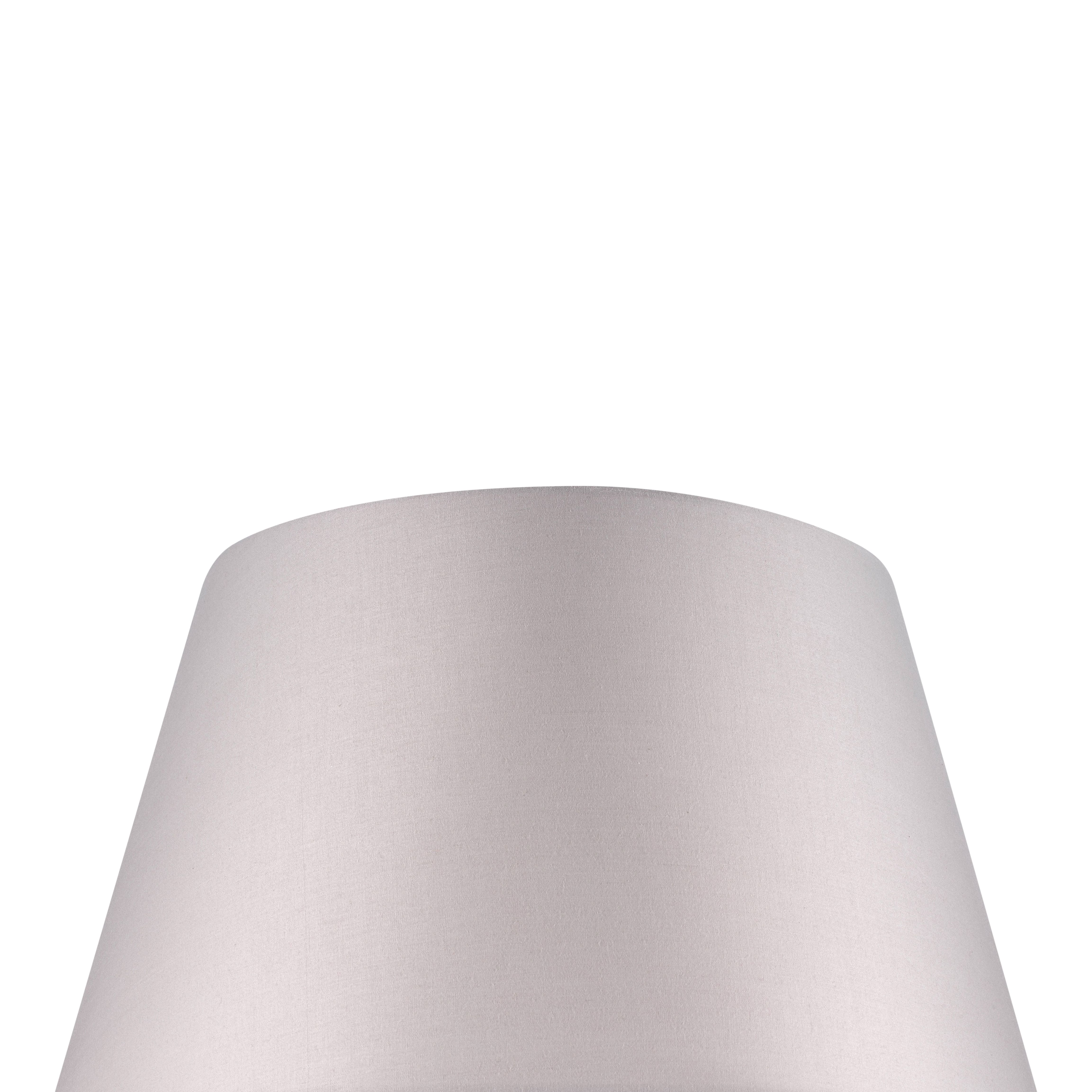 GoodHome Lokombi Light grey Fabric dyed Light shade (D)40cm