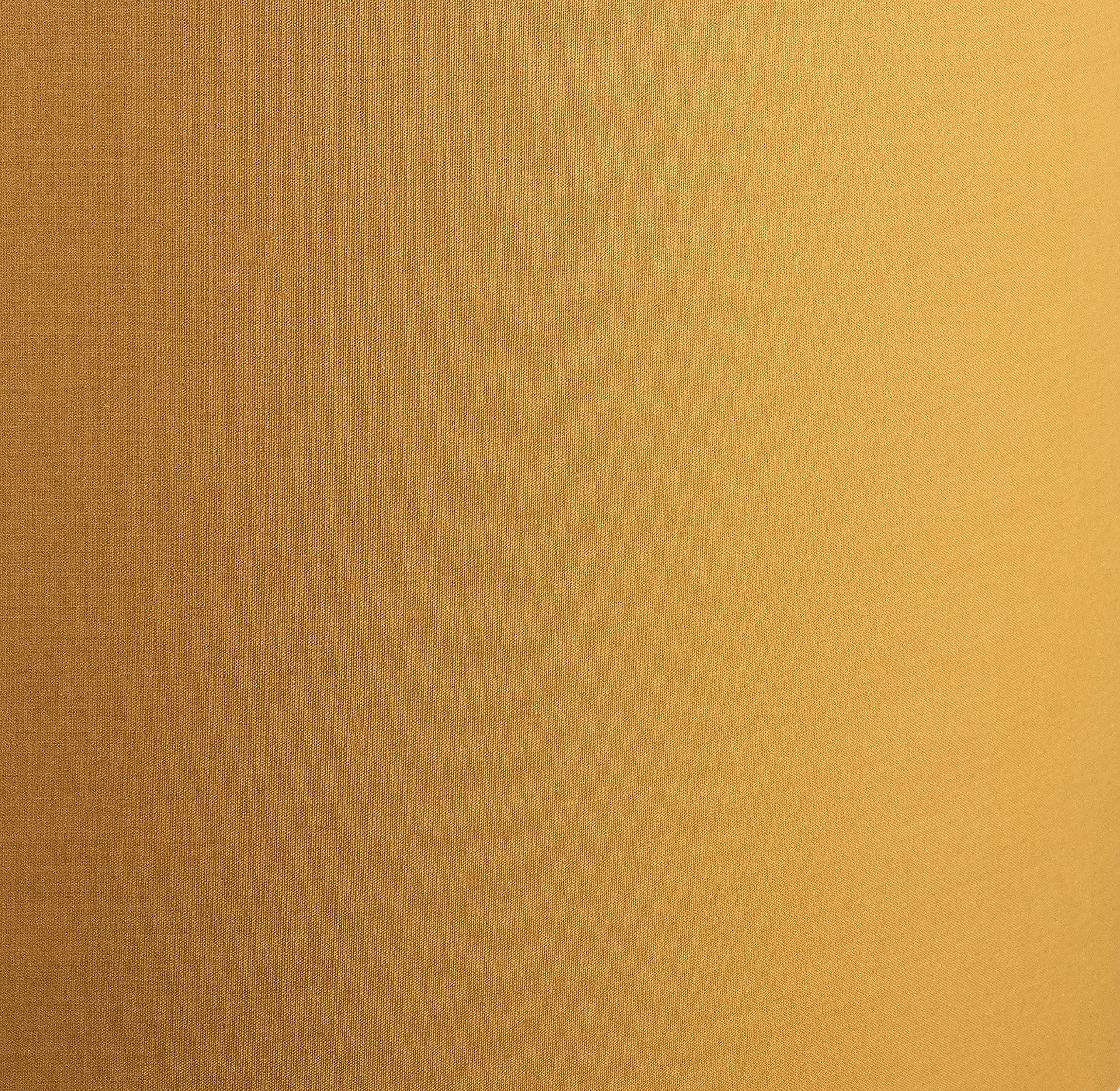 GoodHome Lokombi Mustard yellow Fabric dyed Light shade (D)40cm