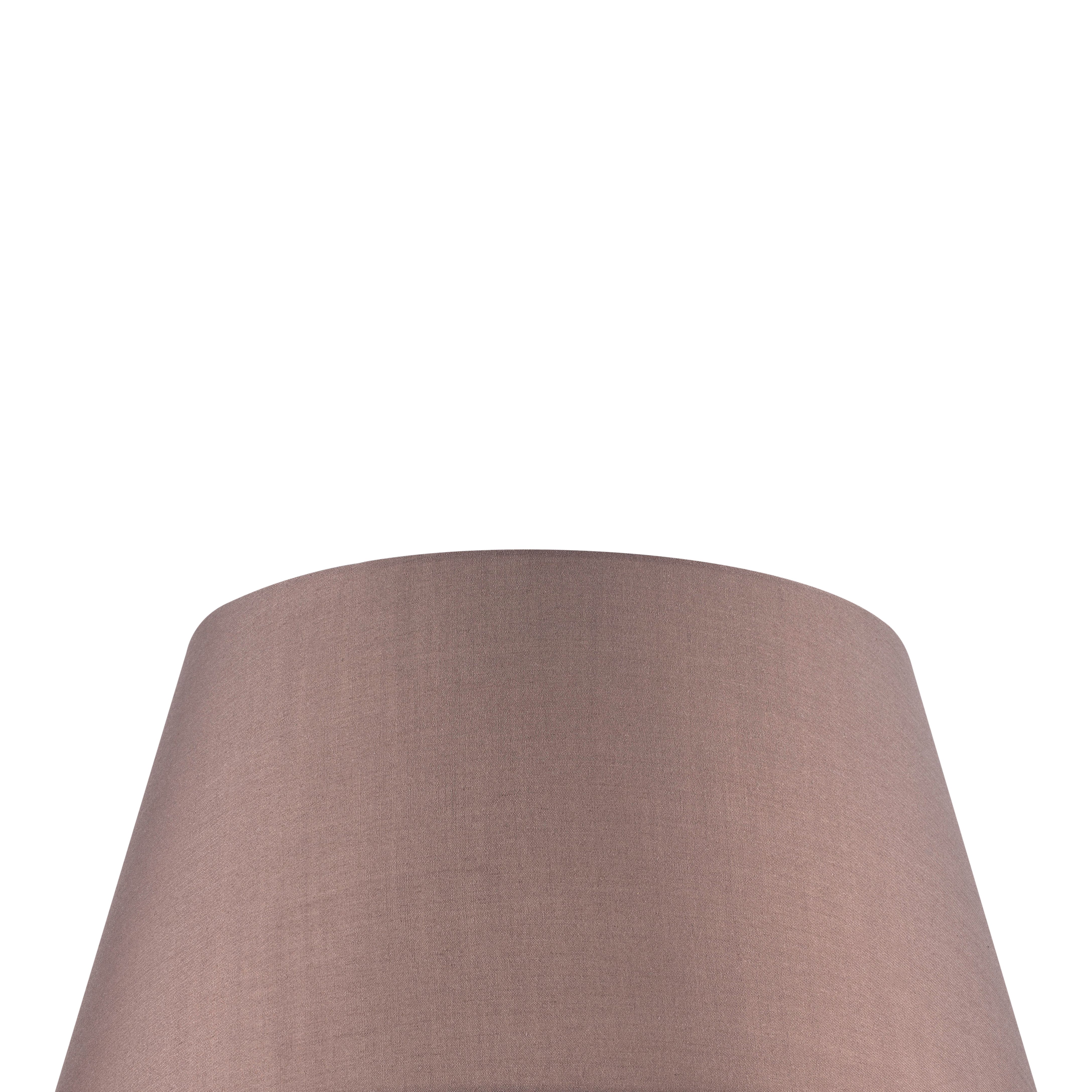 GoodHome Lokombi Taupe Fabric dyed Light shade (D)35cm