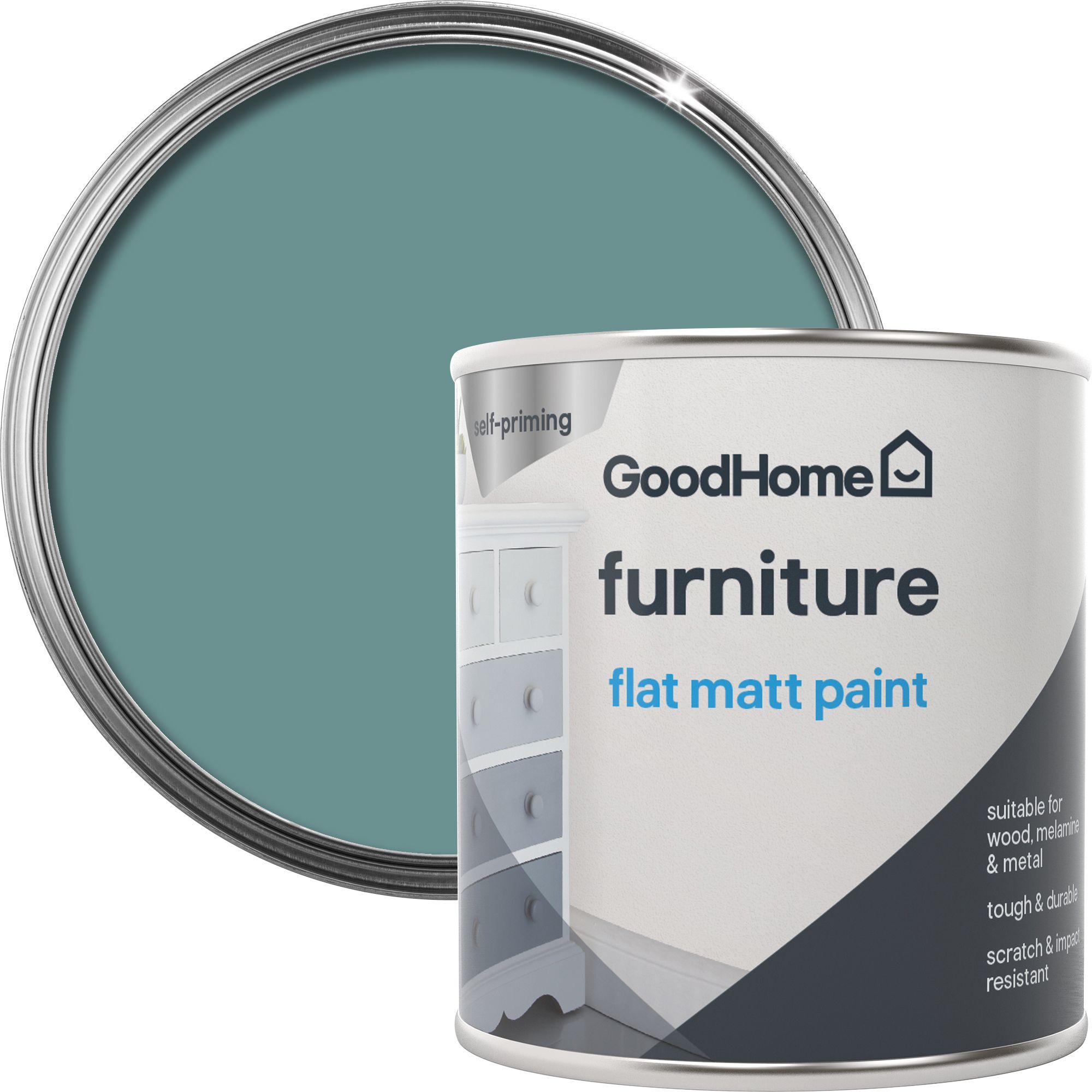 GoodHome Longford Matt Furniture paint, 125ml
