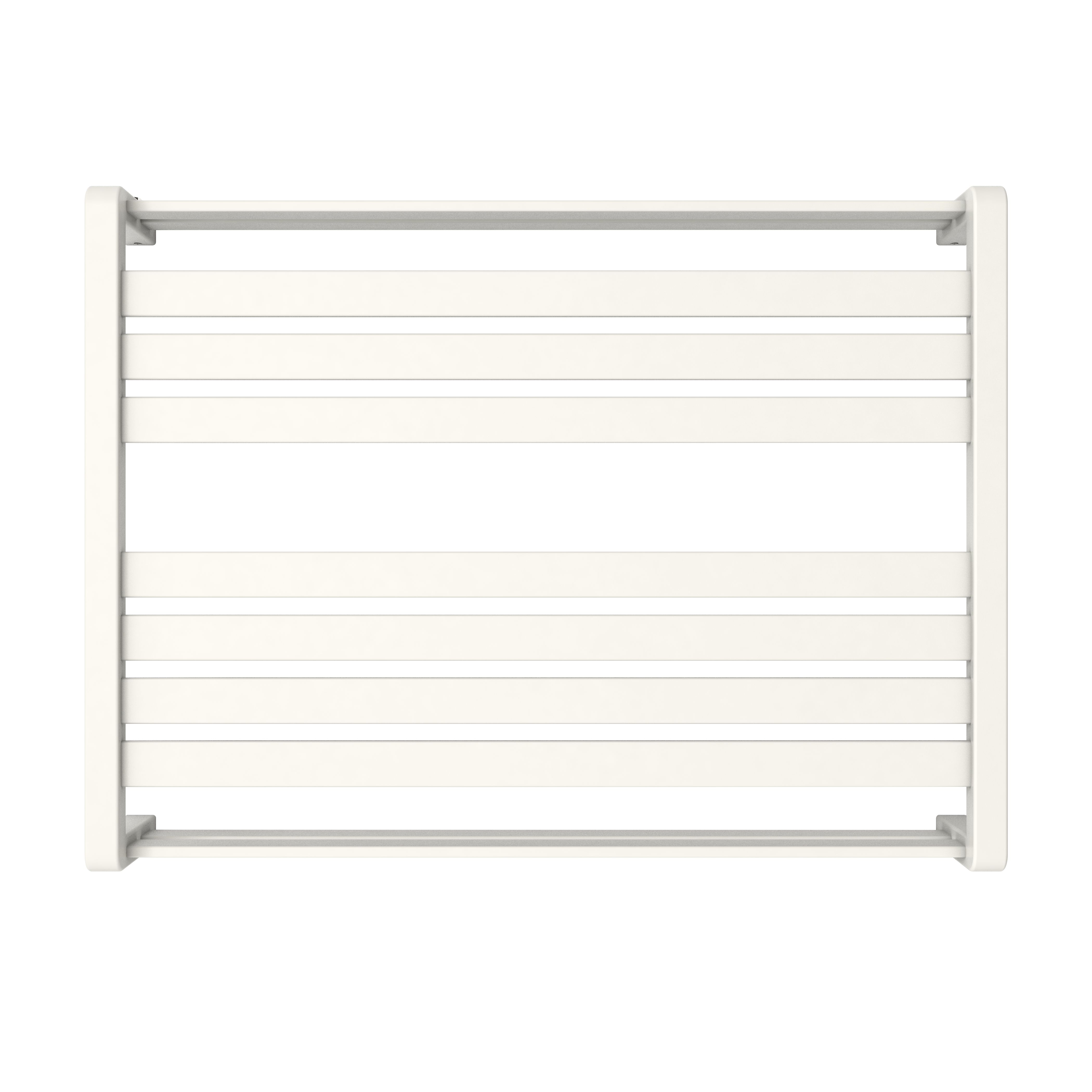 GoodHome Loreto White Flat Towel warmer (W)800mm x (H)600mm