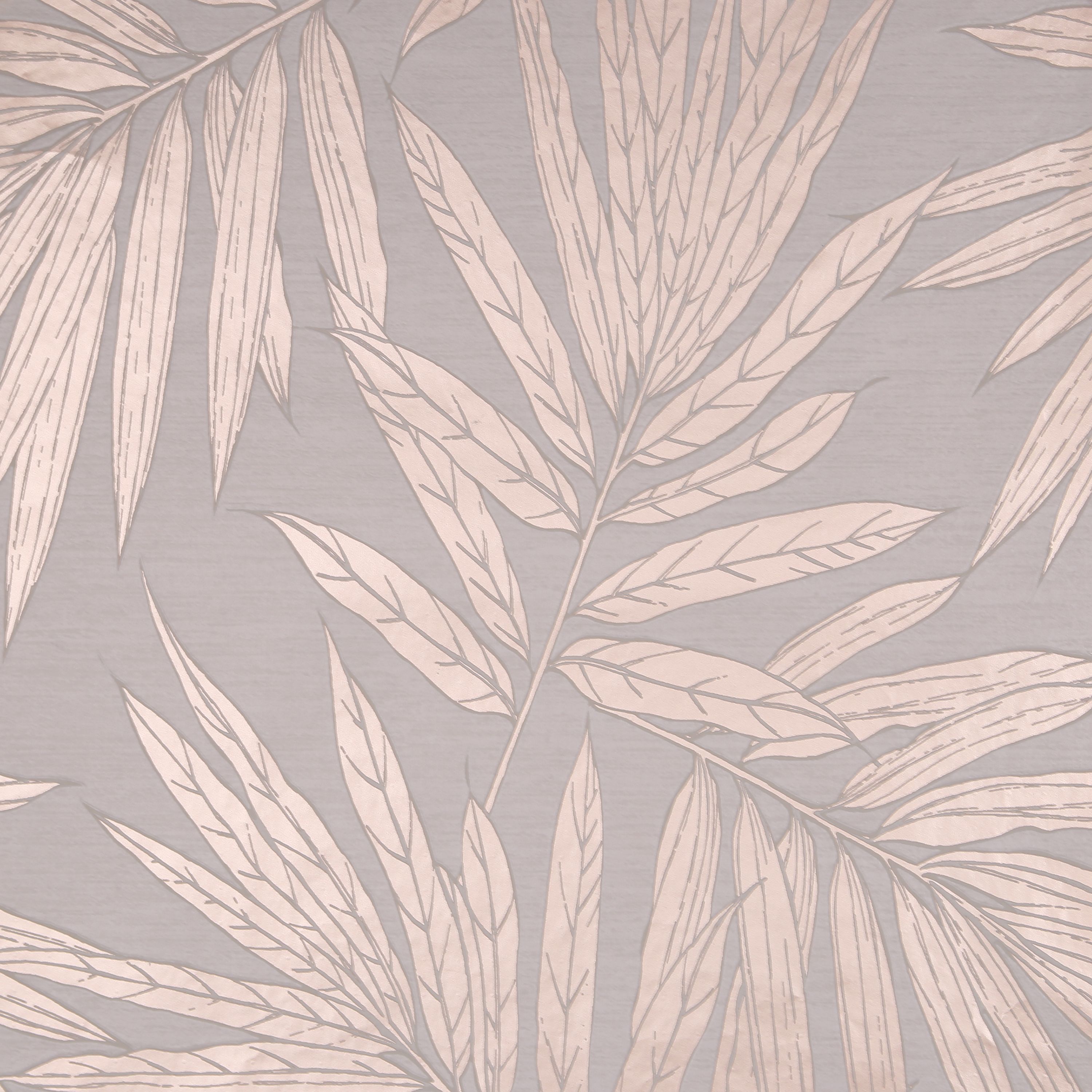 GoodHome Loroco Beige & pink Metallic effect Leaves Textured Wallpaper Sample
