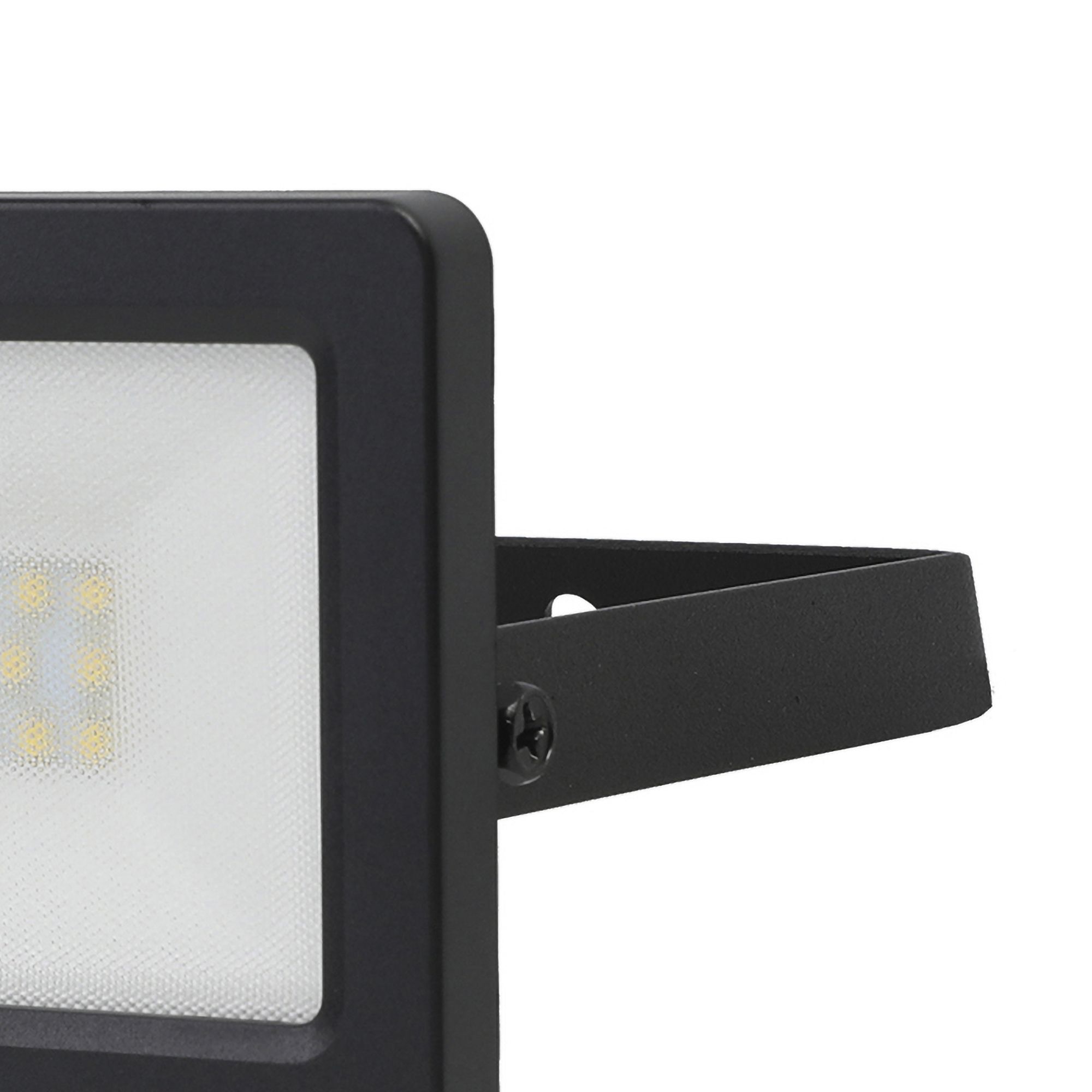 GoodHome Lucan AFD1017-IB Black Mains-powered Cool white Outdoor LED PIR Floodlight 1000lm