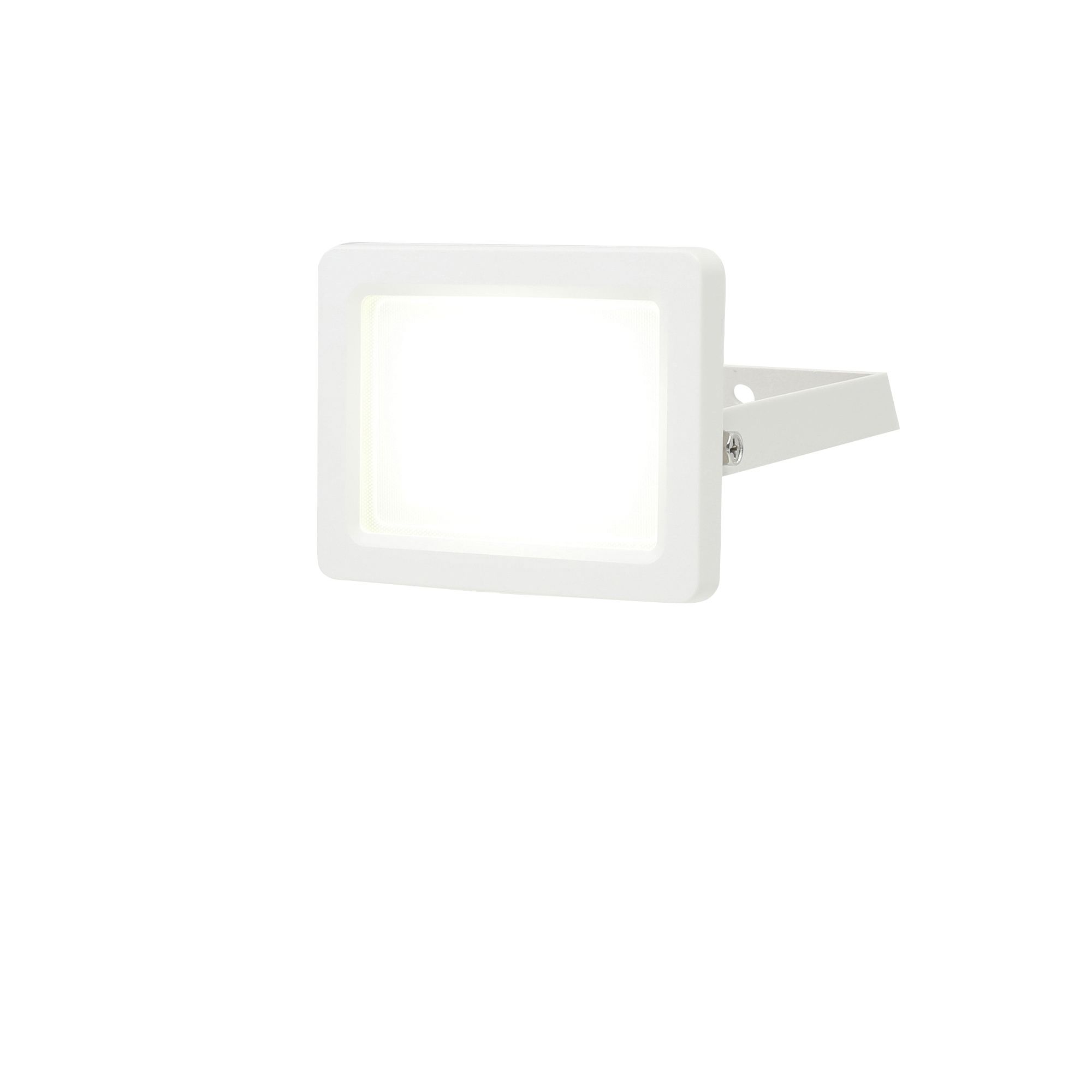 GoodHome Lucan AFD1017-NW White Mains-powered Cool white LED Without sensor Floodlight 1000lm