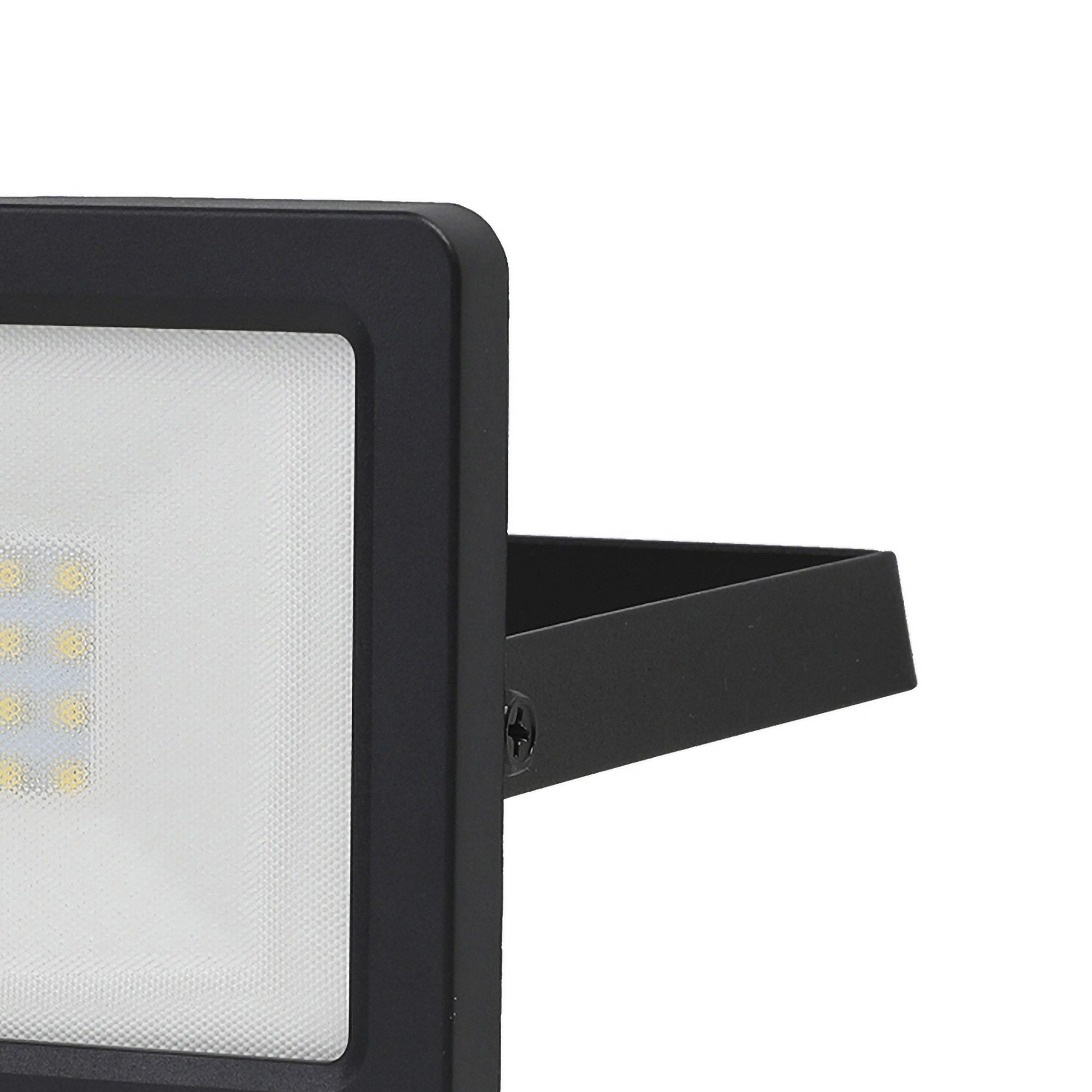 GoodHome Lucan AFD1018-IB Black Mains-powered Cool white Outdoor LED PIR Floodlight 2000lm