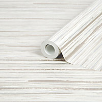 GoodHome Lucidum Cream Striped Metallic effect Smooth Wallpaper