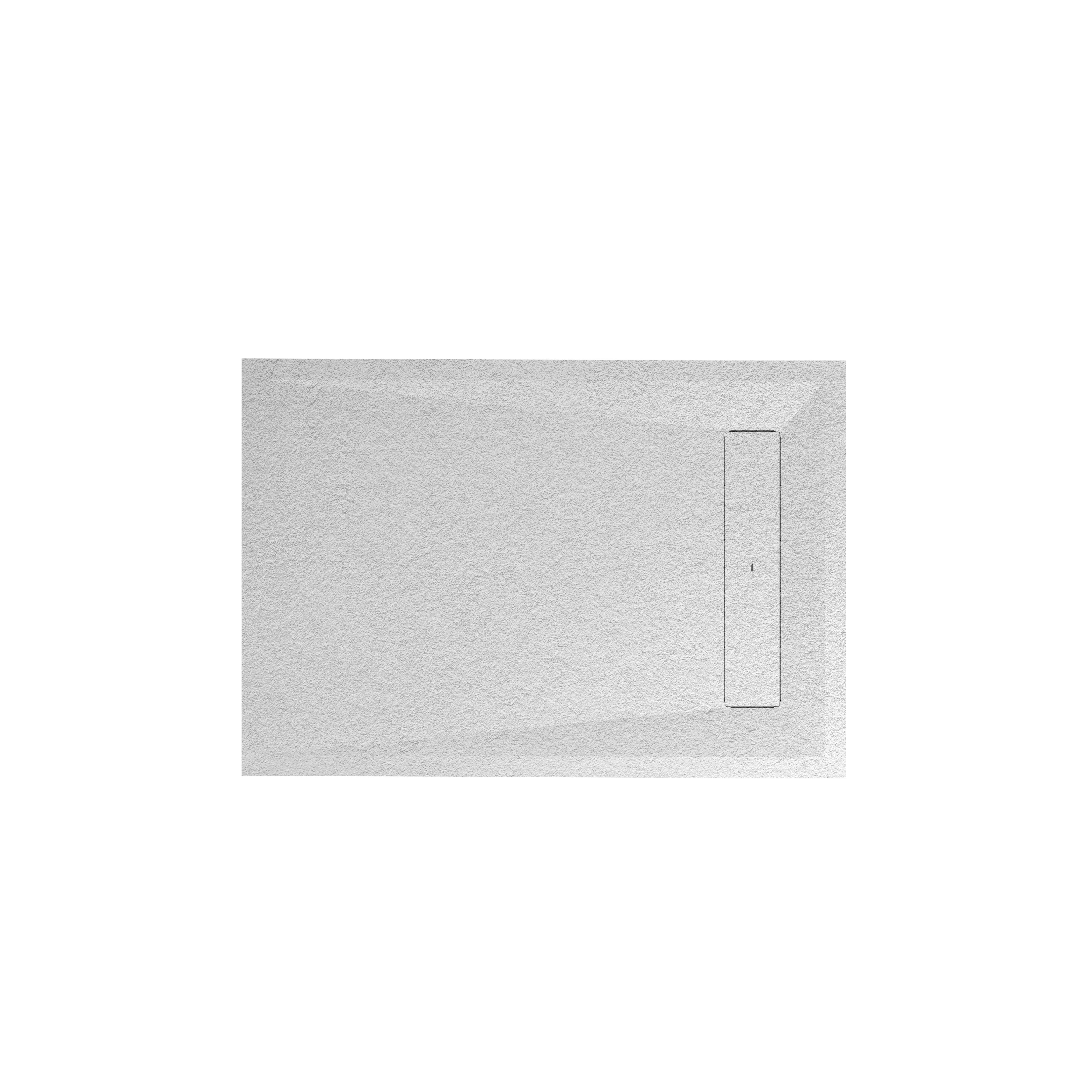 GoodHome Luiro Matt White Rectangular Reversible drainer Shower tray (L)1200mm (W)900mm (H) 32mm