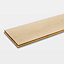 GoodHome Lulea Natural Oak effect Wood Solid wood flooring, 1.26m² Pack