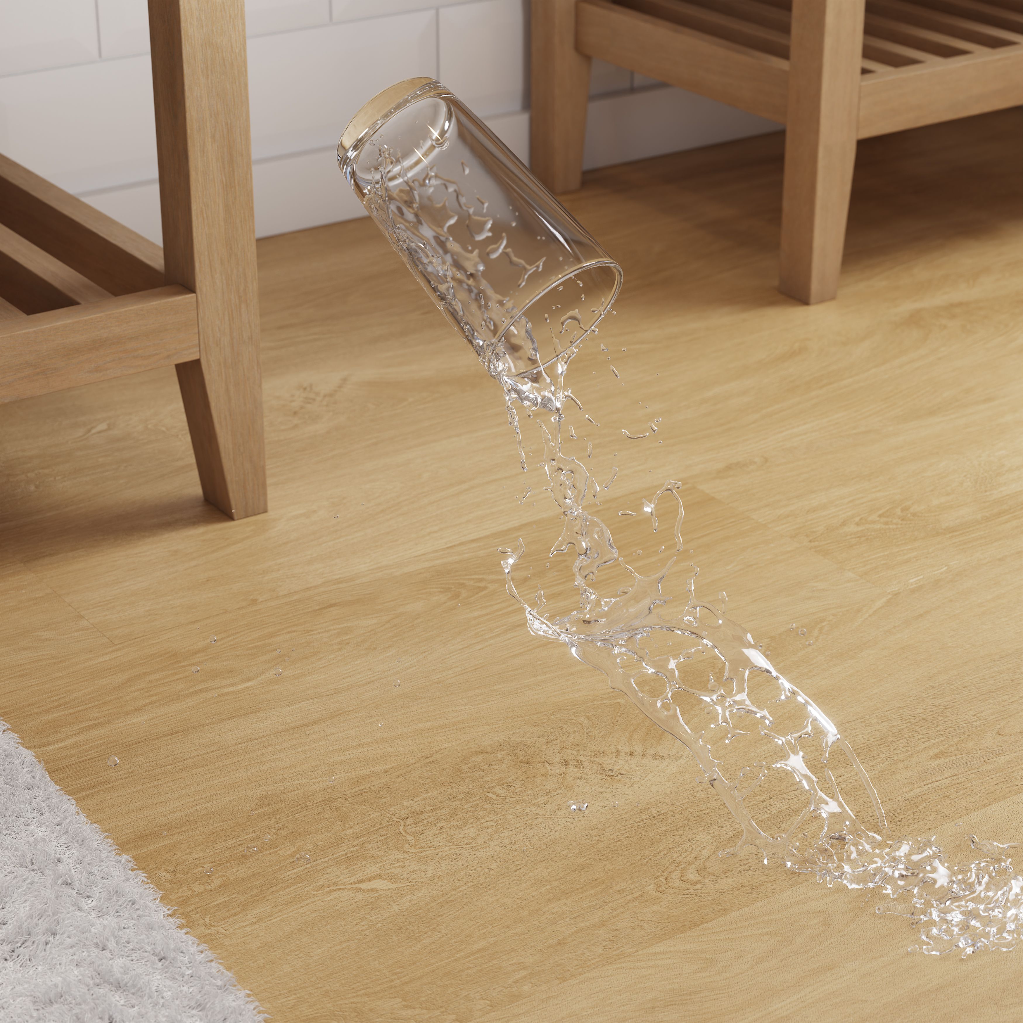 GoodHome Lulea Wood effect Laminate Flooring, 1.995m²