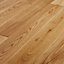 GoodHome Lysekil Natural Oak Solid wood Flooring, 1.56m² Set