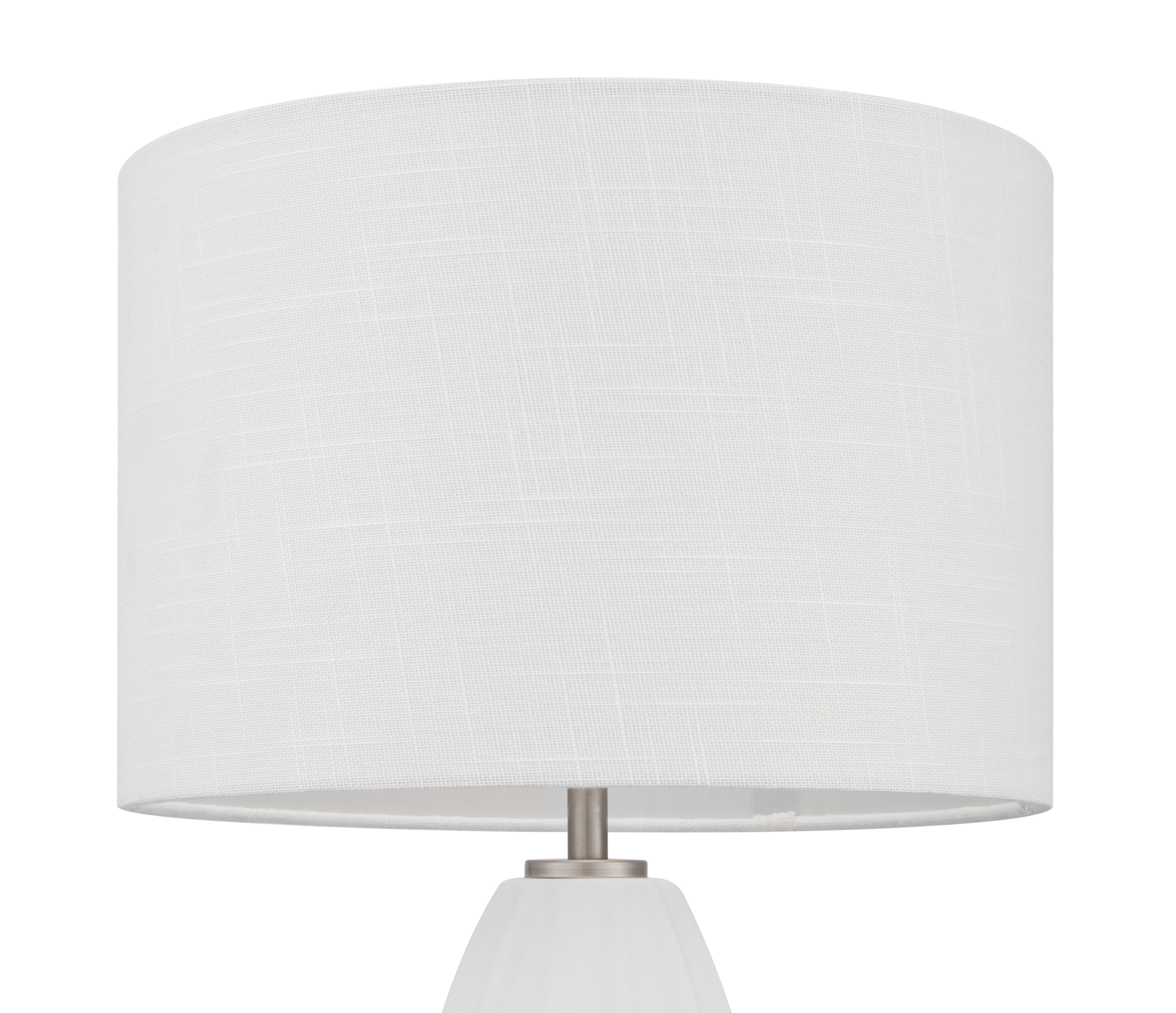 GoodHome Lytham Cream Straight Table lamp