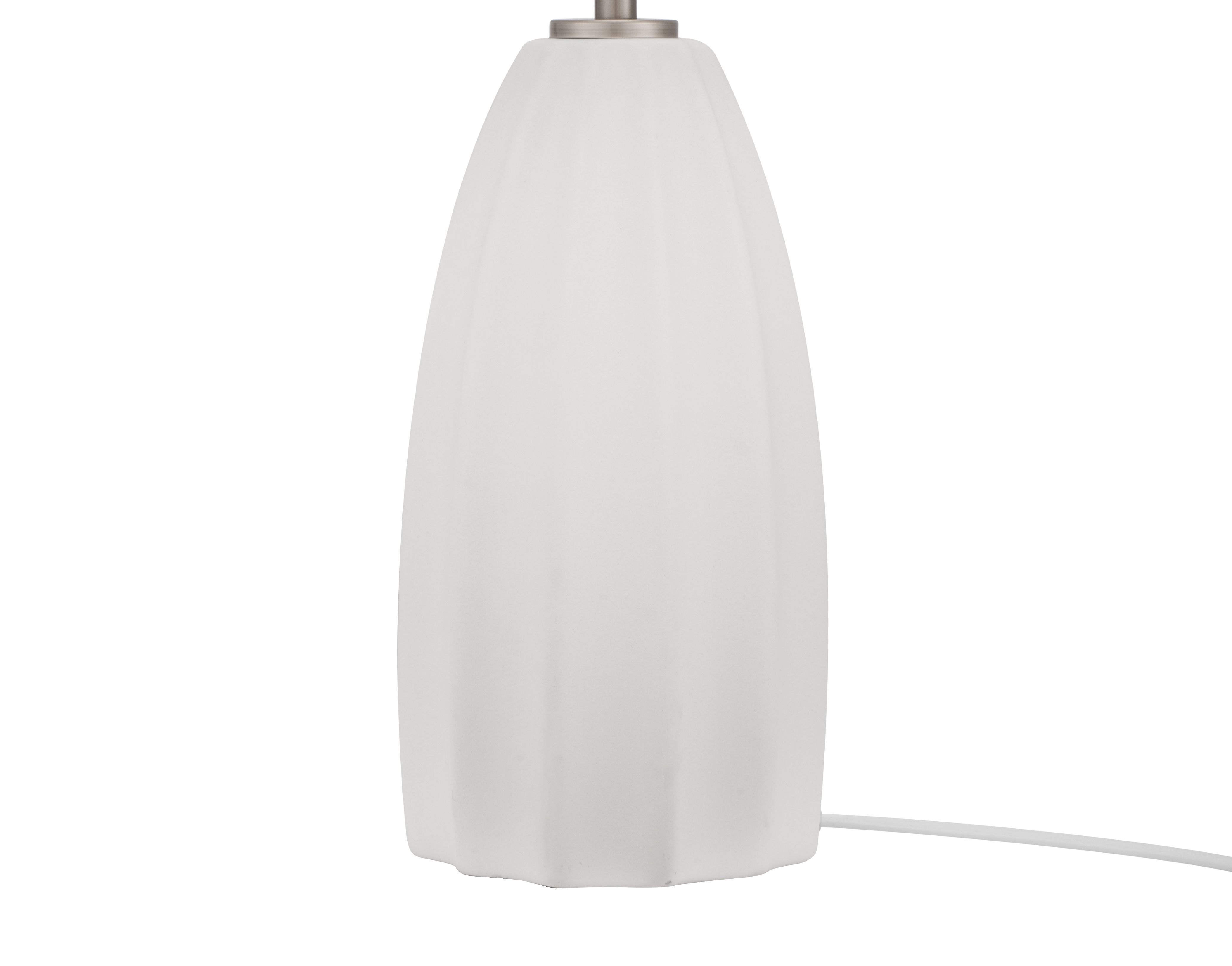 GoodHome Lytham Cream Straight Table lamp