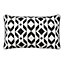 GoodHome Madang Black Graphic Indoor Cushion (L)30cm x (W)45cm