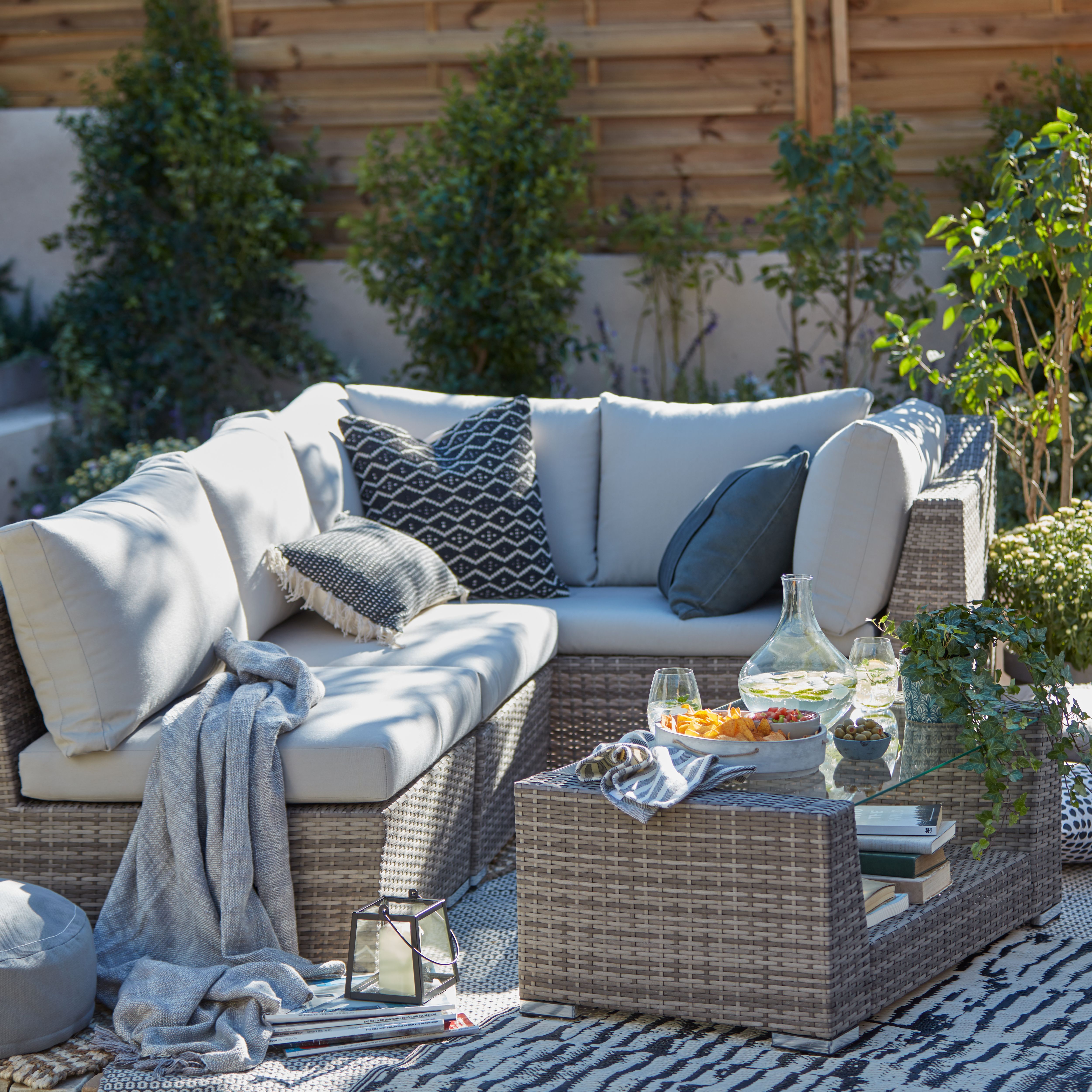 Rattan effect garden furniture sale