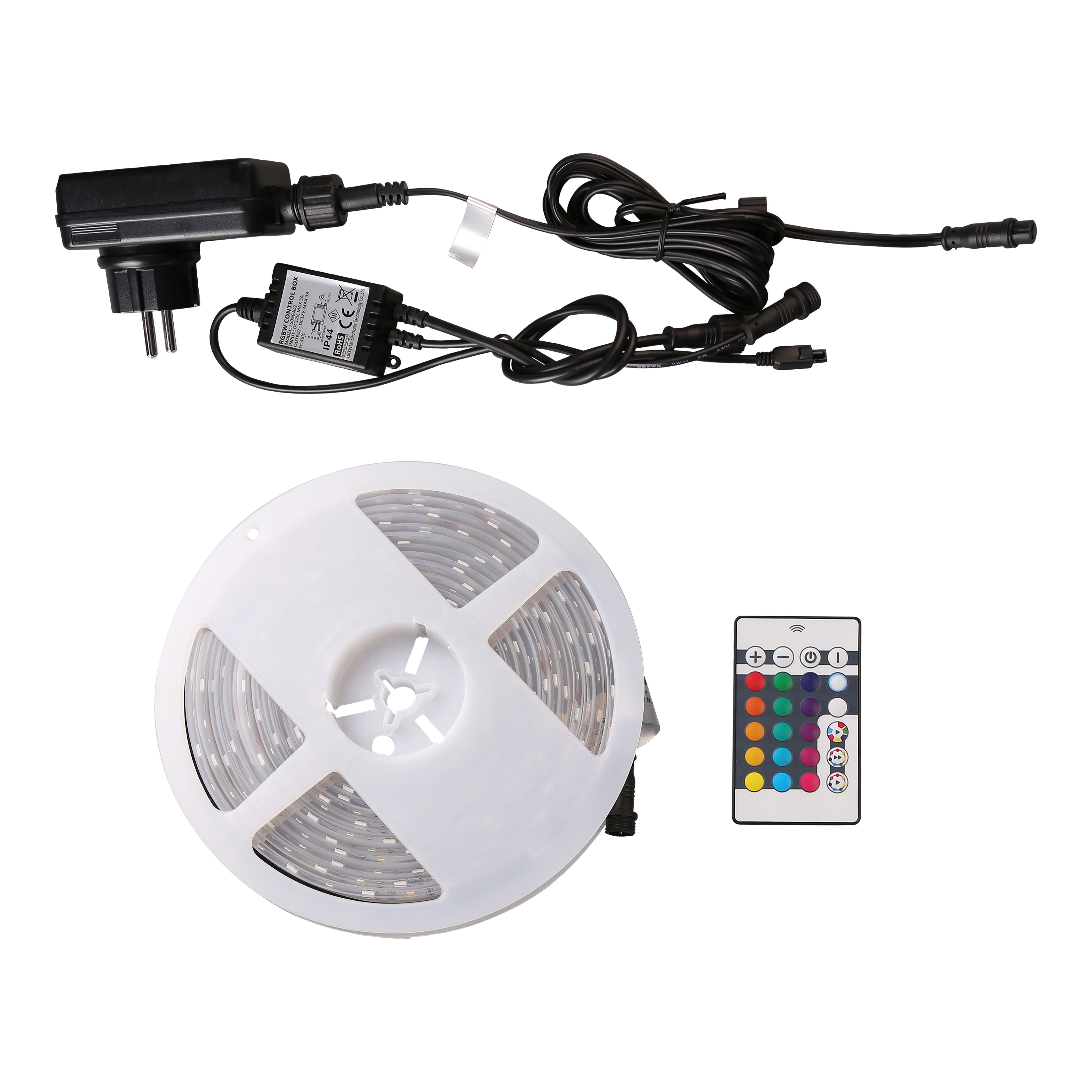 GoodHome Mains-powered (plug-in) LED Colour changing Strip light IP65 1200lm (L)3m