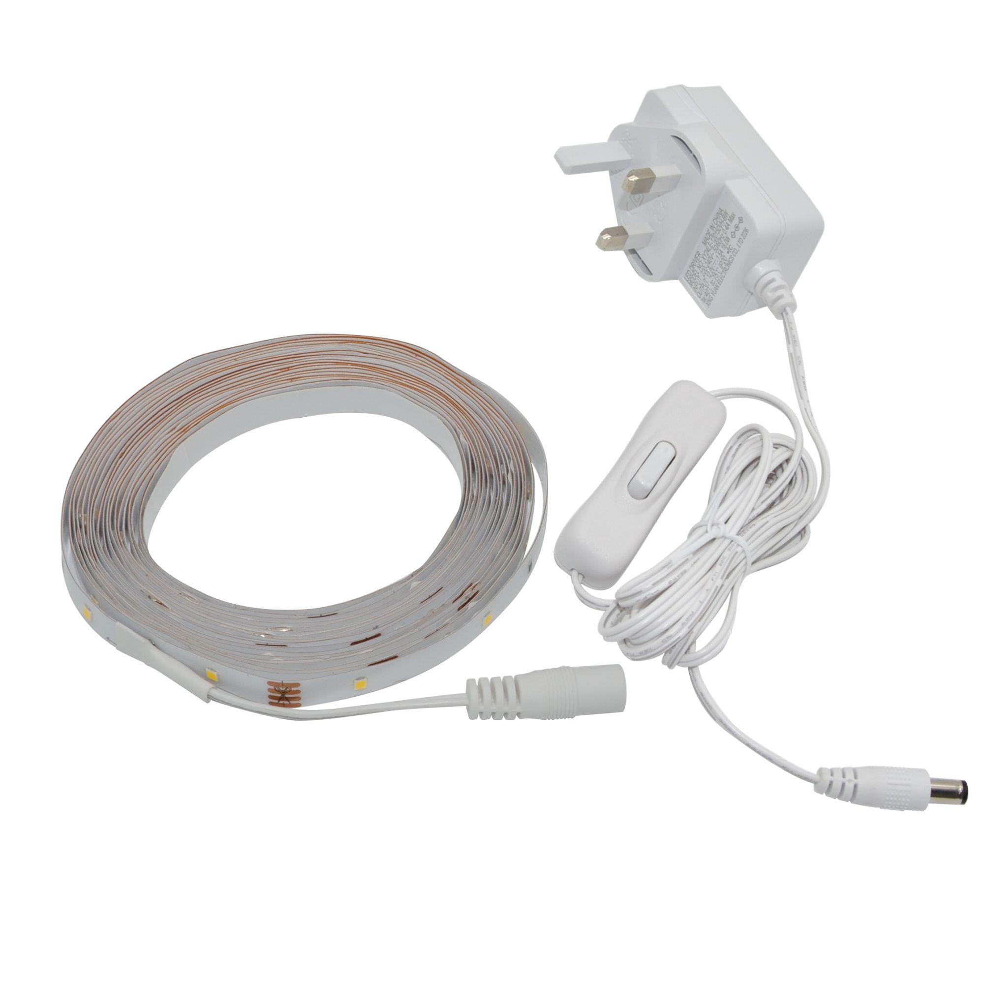 GoodHome Mains-powered (plug-in) LED Neutral white Strip light IP20 2000lm (L)5m