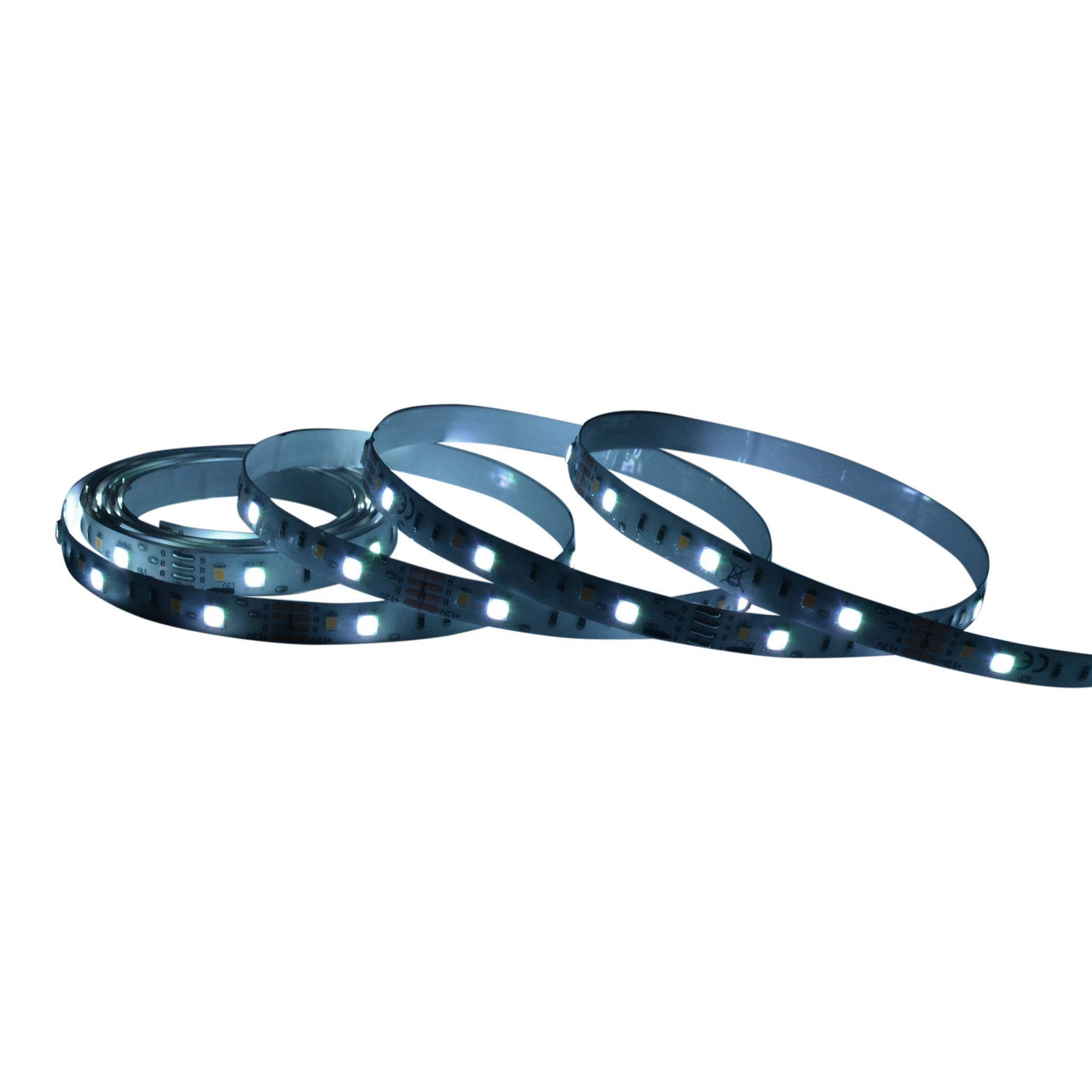 GoodHome Mains-powered (plug-in) LED RGB & neutral white Strip light IP20 1200lm (L)3m