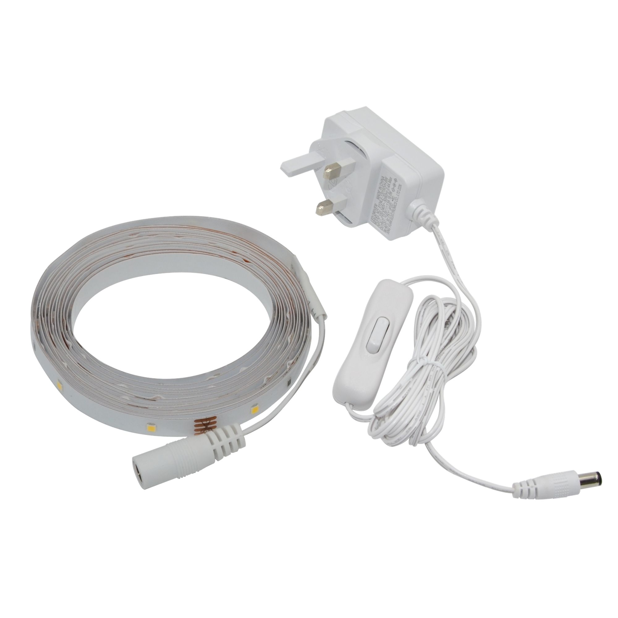 GoodHome Mains-powered (plug-in) LED Warm white Strip light IP20 1200lm (L)3m