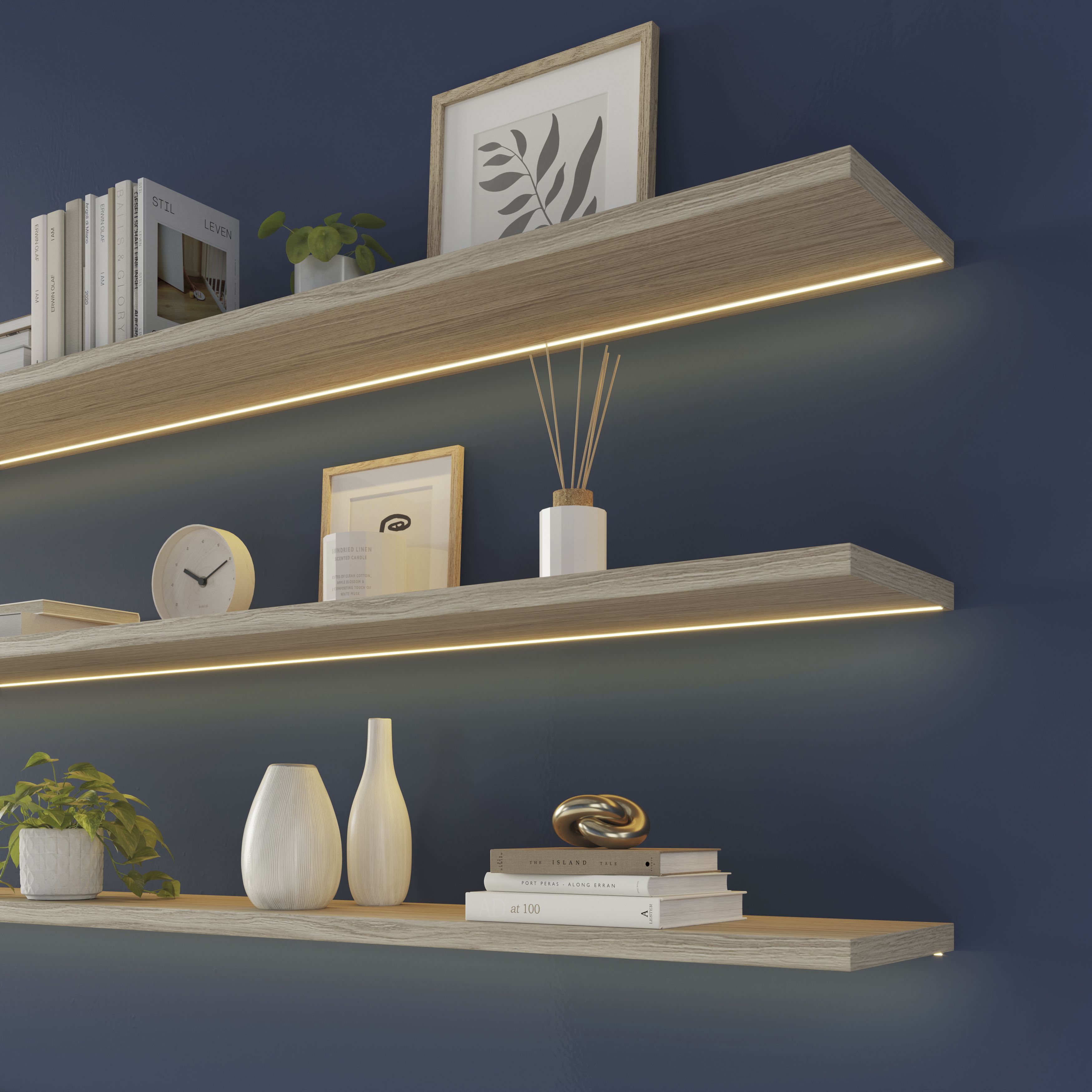 GoodHome Mains-powered (plug-in) LED Warm white Strip light IP20 2000lm (L)5m