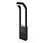 GoodHome Majorca Black Mains-powered 1 lamp Integrated LED Outdoor Post light (H)700mm