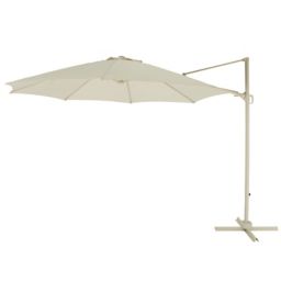 GoodHome Mallorca 3.46m Sand Overhanging parasol