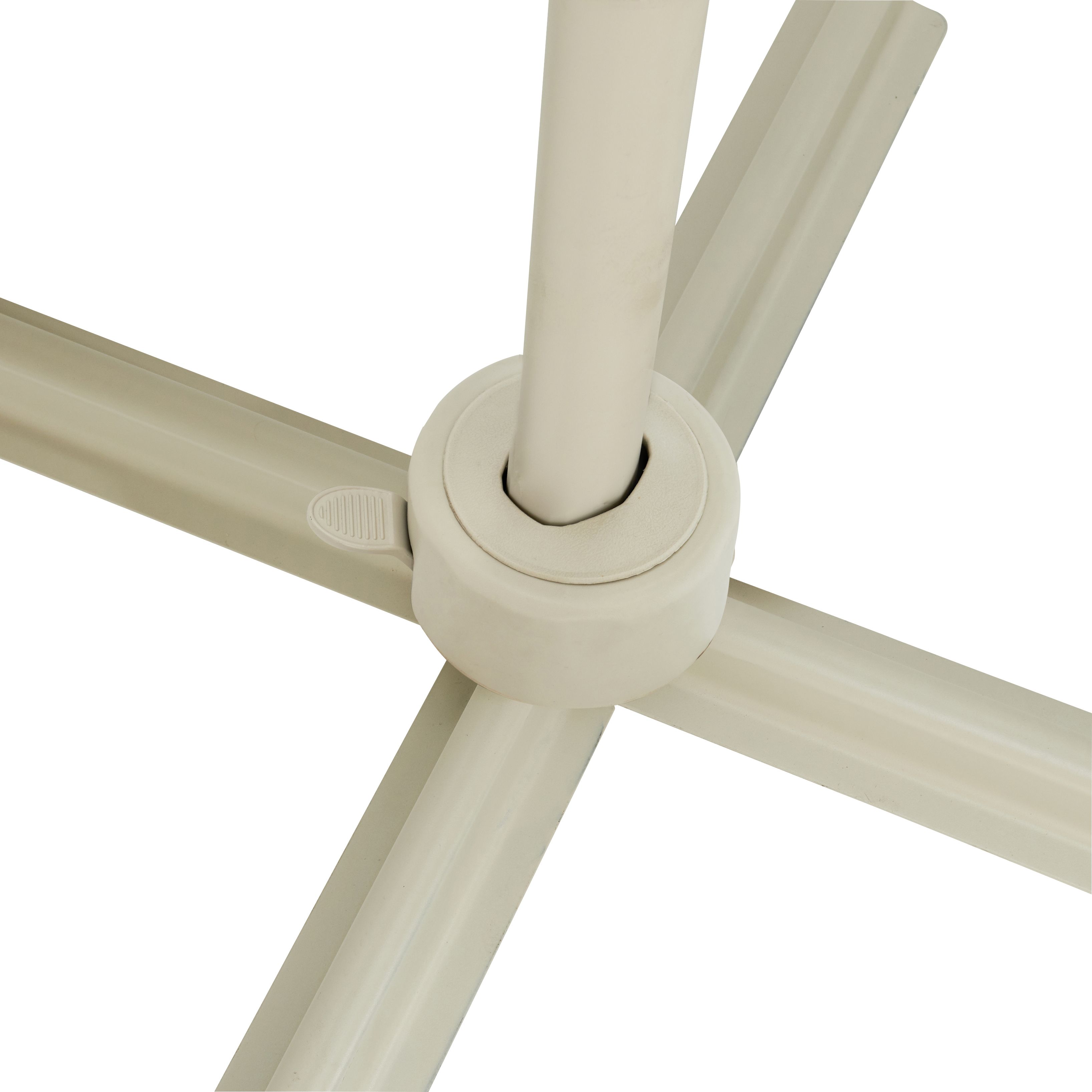 GoodHome Mallorca 3.46m Sand Overhanging parasol