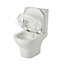 GoodHome Malo Close-coupled Rimless Standard Toilet set with Soft close seat